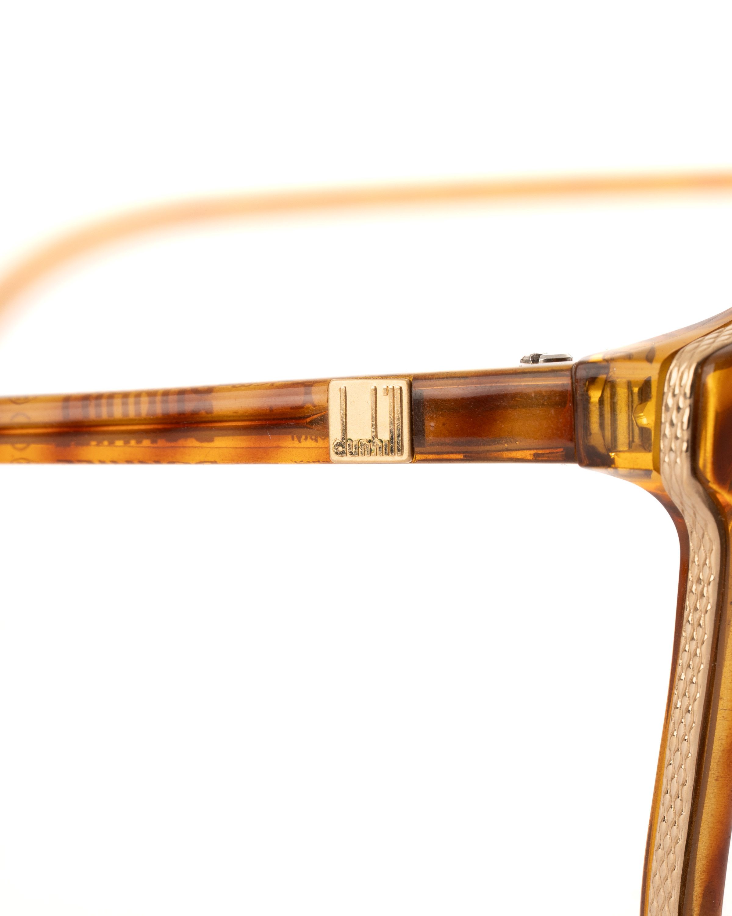 Alfred Dunhill Dunhill '80s Brown & Gold Oversized Glasses Size ONE SIZE - 2 Thumbnail