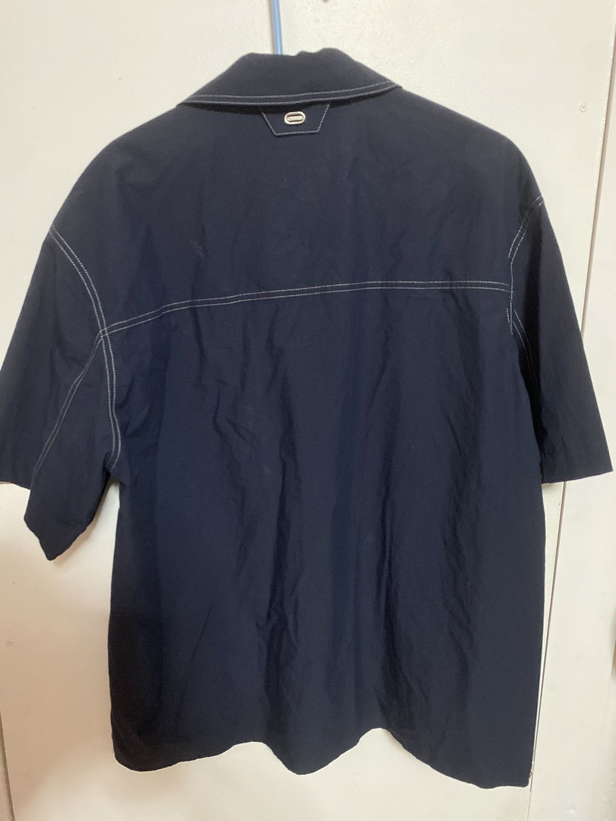 Solid Homme Solid homme navy blue button up shirt Size US L / EU 52-54 / 3 - 3 Thumbnail