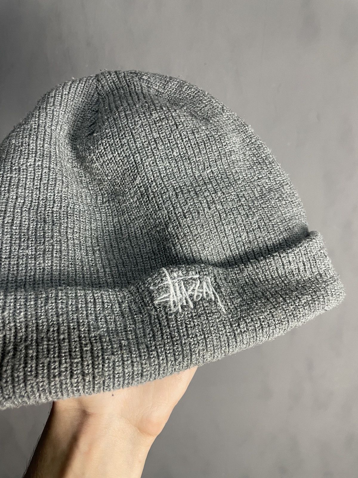 Stussy Gray Stussy Beanie Size ONE SIZE - 2 Thumbnail