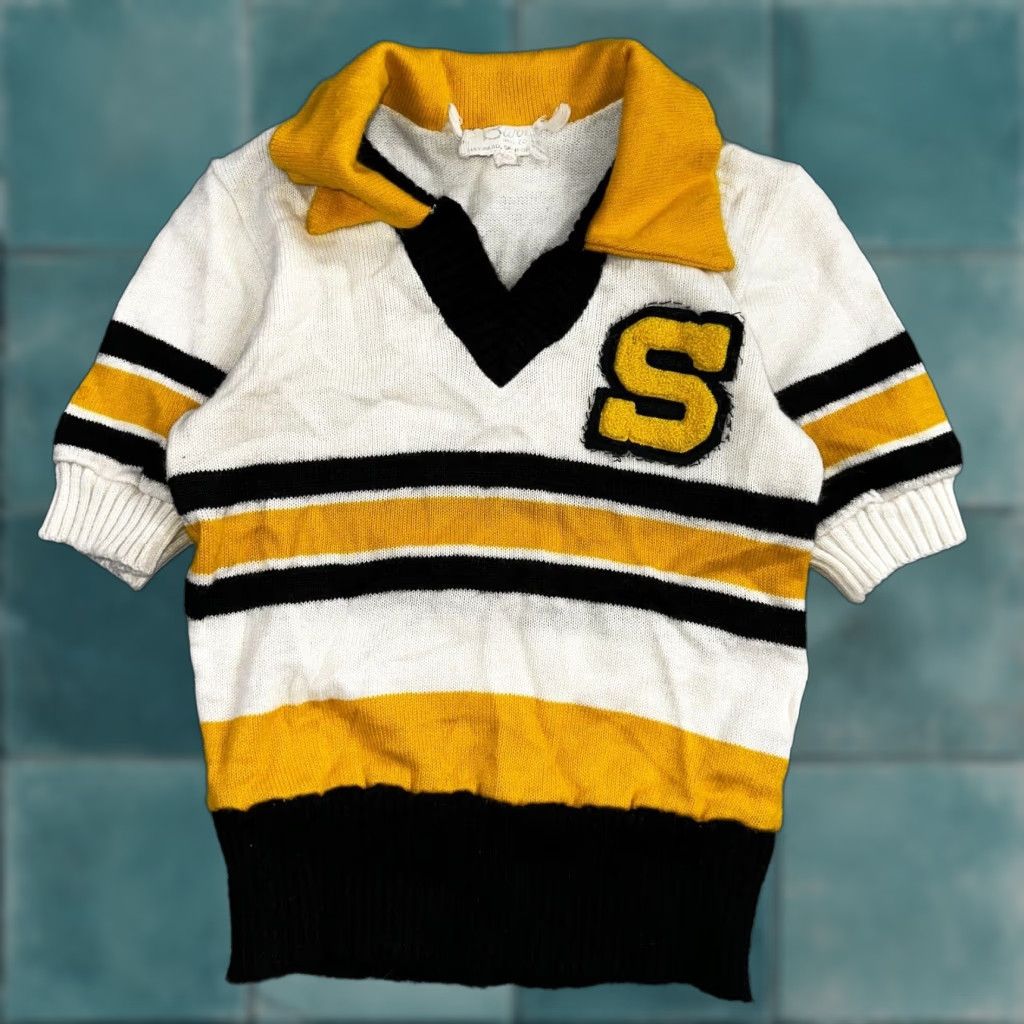Vintage VINTAGE 1960s 60s College High School Cheerleader Sweater Stacey L Rockabilly L Size L / US 10 / IT 46 - 1 Thumbnail