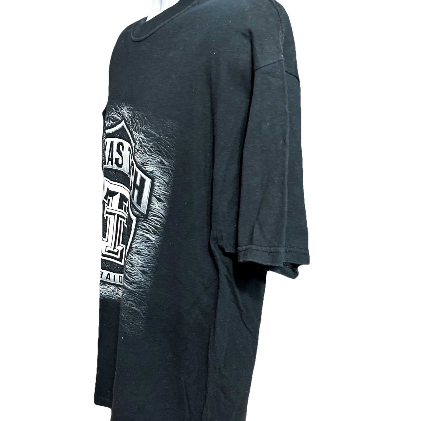 Jerzees VINTAGE? No — Texas Tech Red Raiders Shirt Men XL Black Short Sleeve Graphic Crew Neck Jerzees Texas Tech University College 2010s 90s era? Size US XL / EU 56 / 4 - 4 Thumbnail