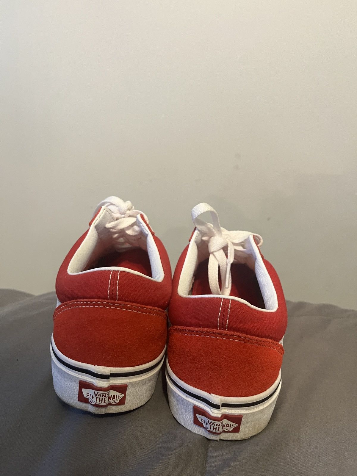Vans Red Old Skool Vans Size US 9.5 / EU 42-43 - 3 Thumbnail