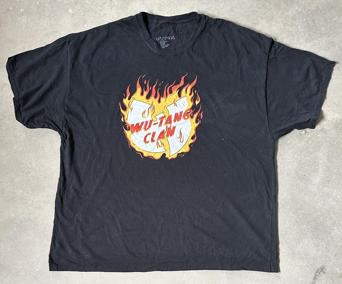 Vintage WU-TANG CLAN FLAME LOGO TEE Size US XXL / EU 58 / 5 - 1 Thumbnail