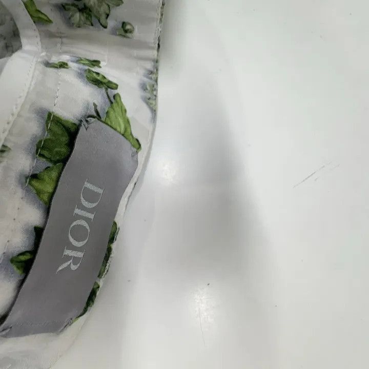 Dior Dior Green Floral Print Loose Shorts 0079-2507 Size US 44 / EU 60 - 5 Thumbnail