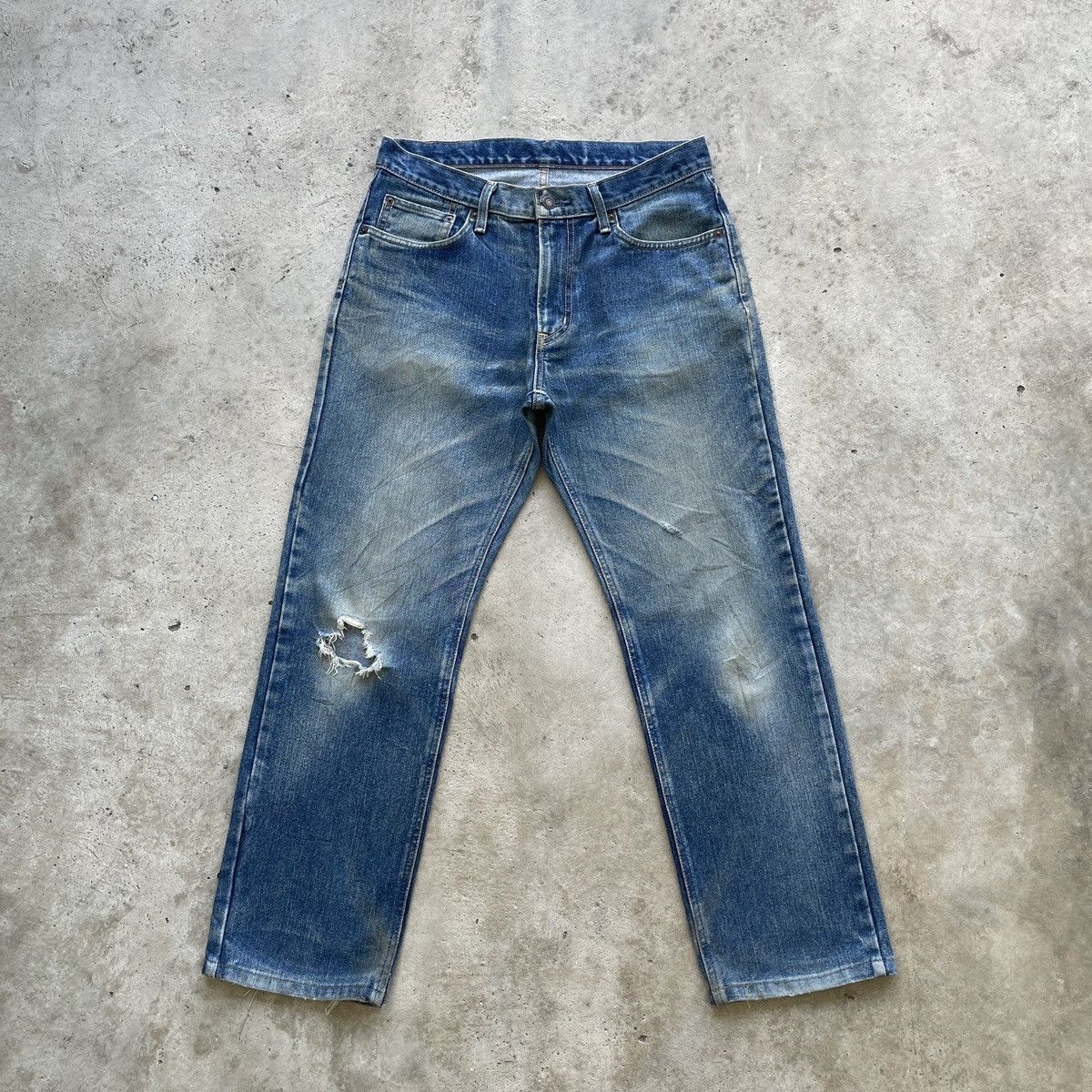 Edwin Vintage Edwin Jeans MudWash Ripped Faded Denim Pants W32 Size US 32 / EU 48 - 1 Thumbnail