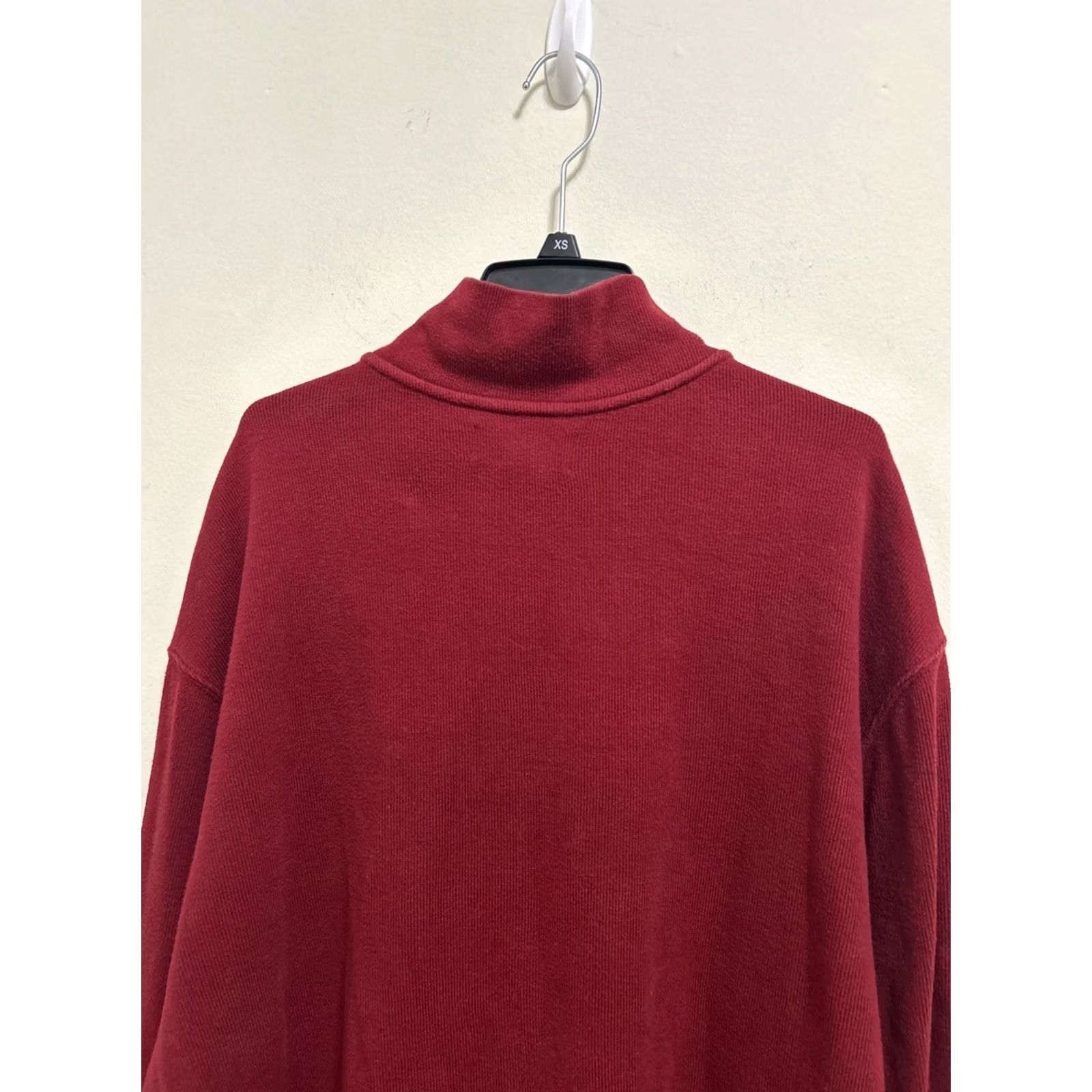 Ralph Lauren Polo Ralph Lauren Sweater Mens XL Red 1/4-Zip Pullover Cotton Rib-Knit Pony Embroidered Logo Vintage No Size US XL / EU 56 / 4 - 7 Thumbnail