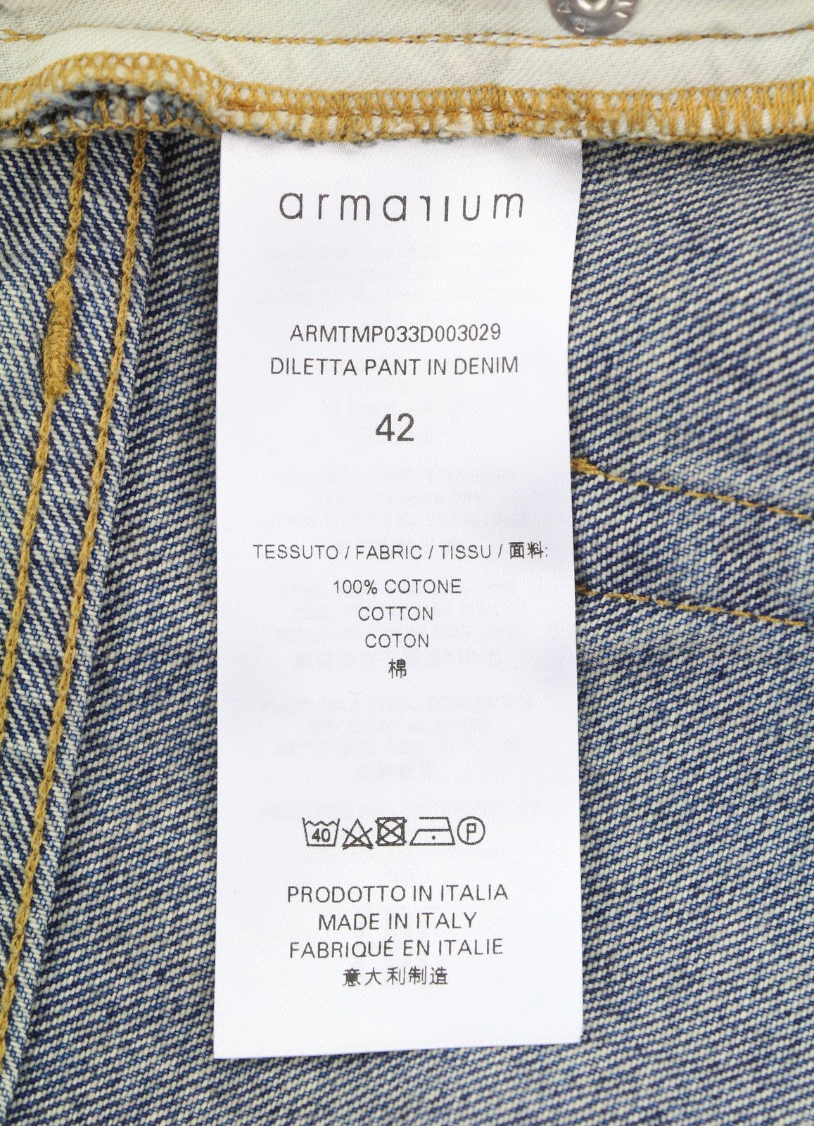 Other DILETTA 42 Blue Whiskers Relaxed Twisted Seam 87822 Size 32" / US 10 / IT 46 - 8 Thumbnail