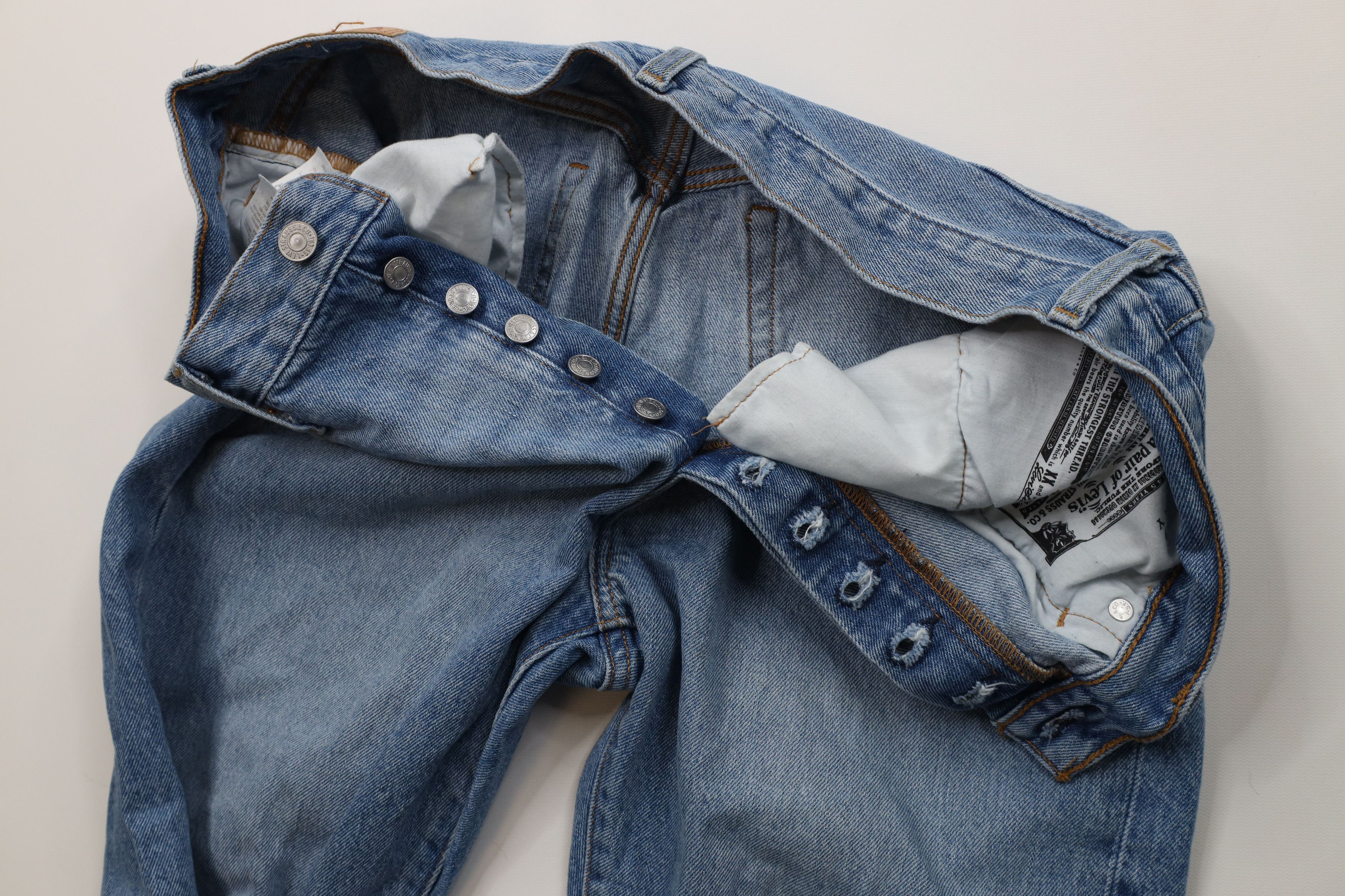 Levi's Vintage Y2K Levis 501xx Fly Original Fit Denim Jeans Cotton Size 32" / US 10 / IT 46 - 6 Thumbnail