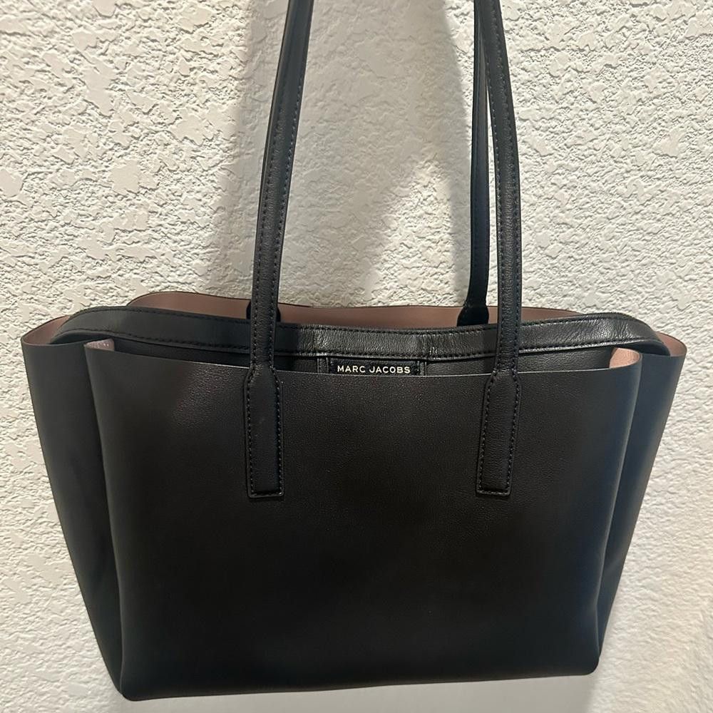 Marc Jacobs Marc Jacobs The Protege Black Leather Large Tote Laptop Bag Size ONE SIZE - 4 Thumbnail