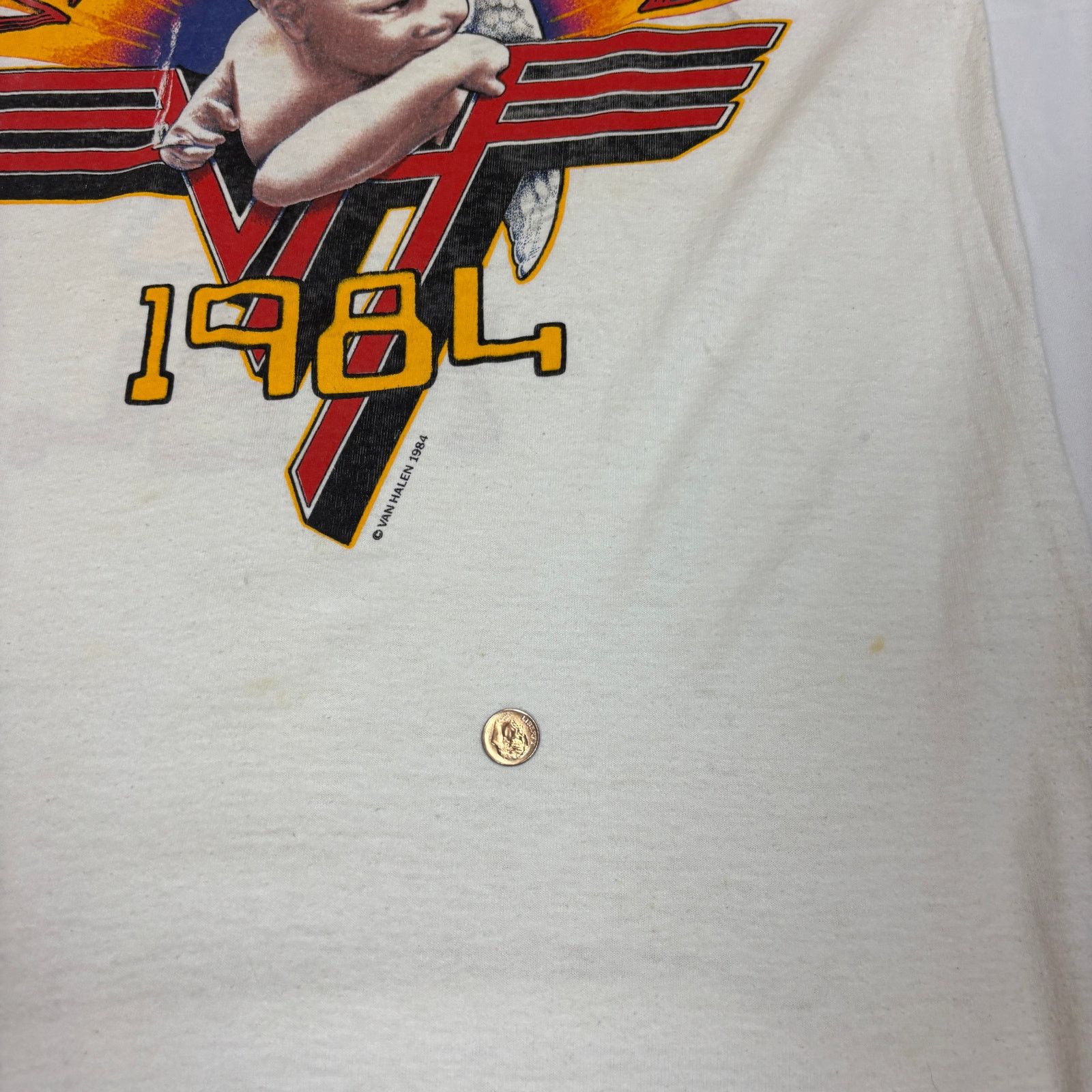 Vintage Vintage 1984 Van Halen Tour Raglan Shirt Smoking Baby Large Size US L / EU 52-54 / 3 - 10 Thumbnail