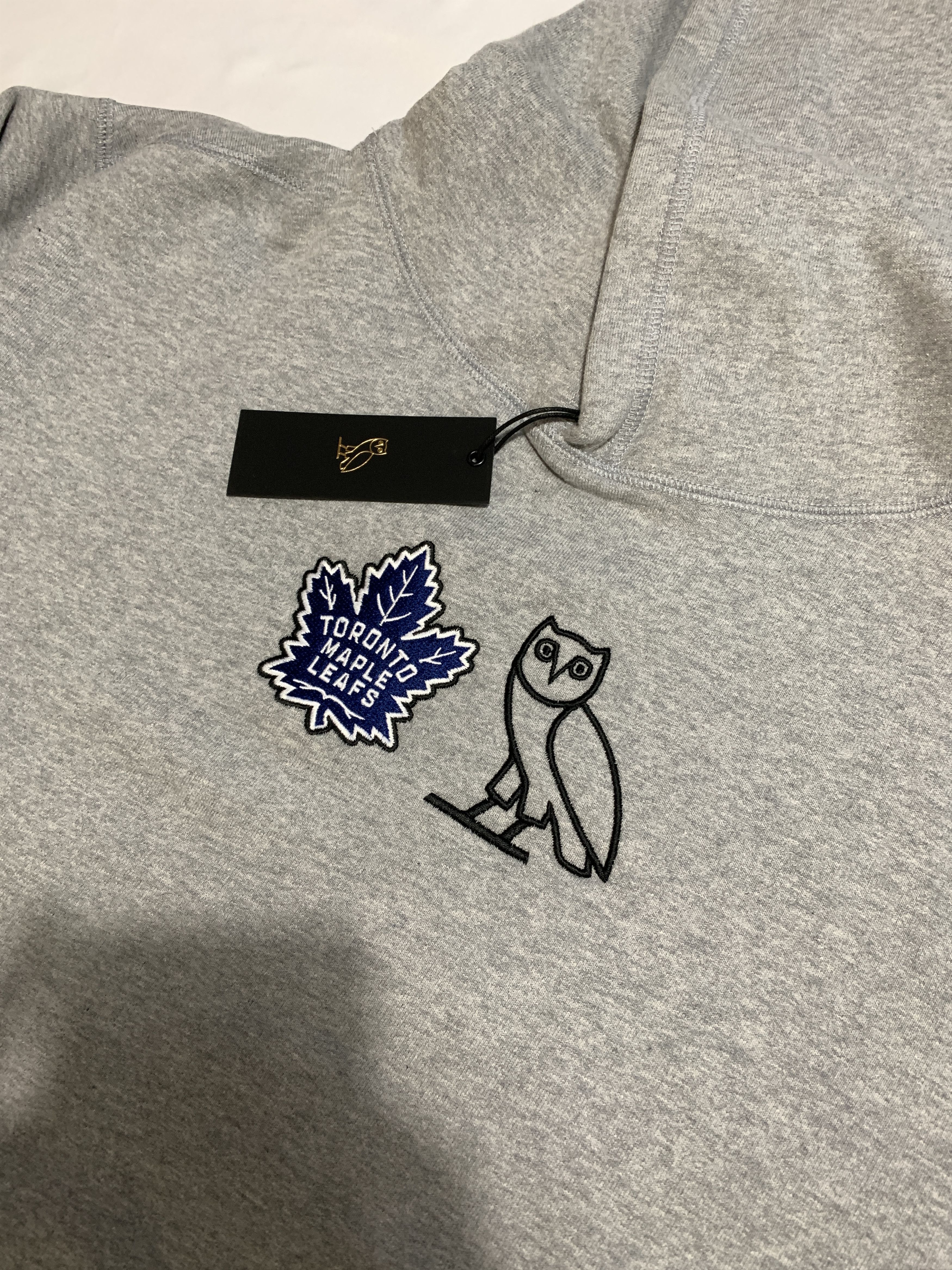 Drake OVOx NHL x TORONTO MAPLE LEAFS CLASSIC OWL HOODIE - GREY Size US XL / EU 56 / 4 - 4 Thumbnail