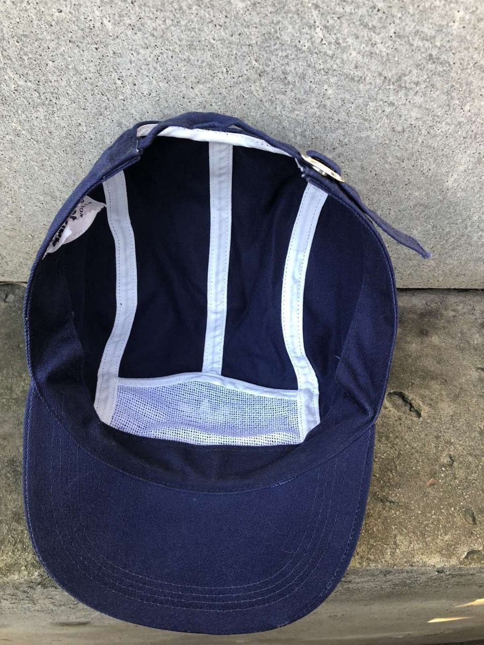 Vintage Adidas vintage navy blue 5 panel cap Size ONE SIZE - 2 Thumbnail