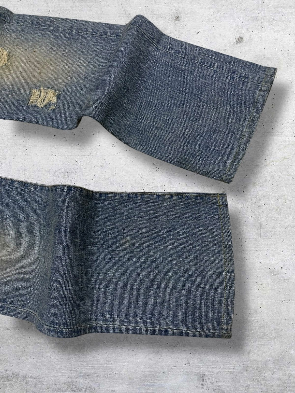 If Six Was Nine VINTAGE NANO UNIVERSE JAPAN DESIGNER MUDWASH RIPPED DENIM Size US 32 / EU 48 - 5 Thumbnail