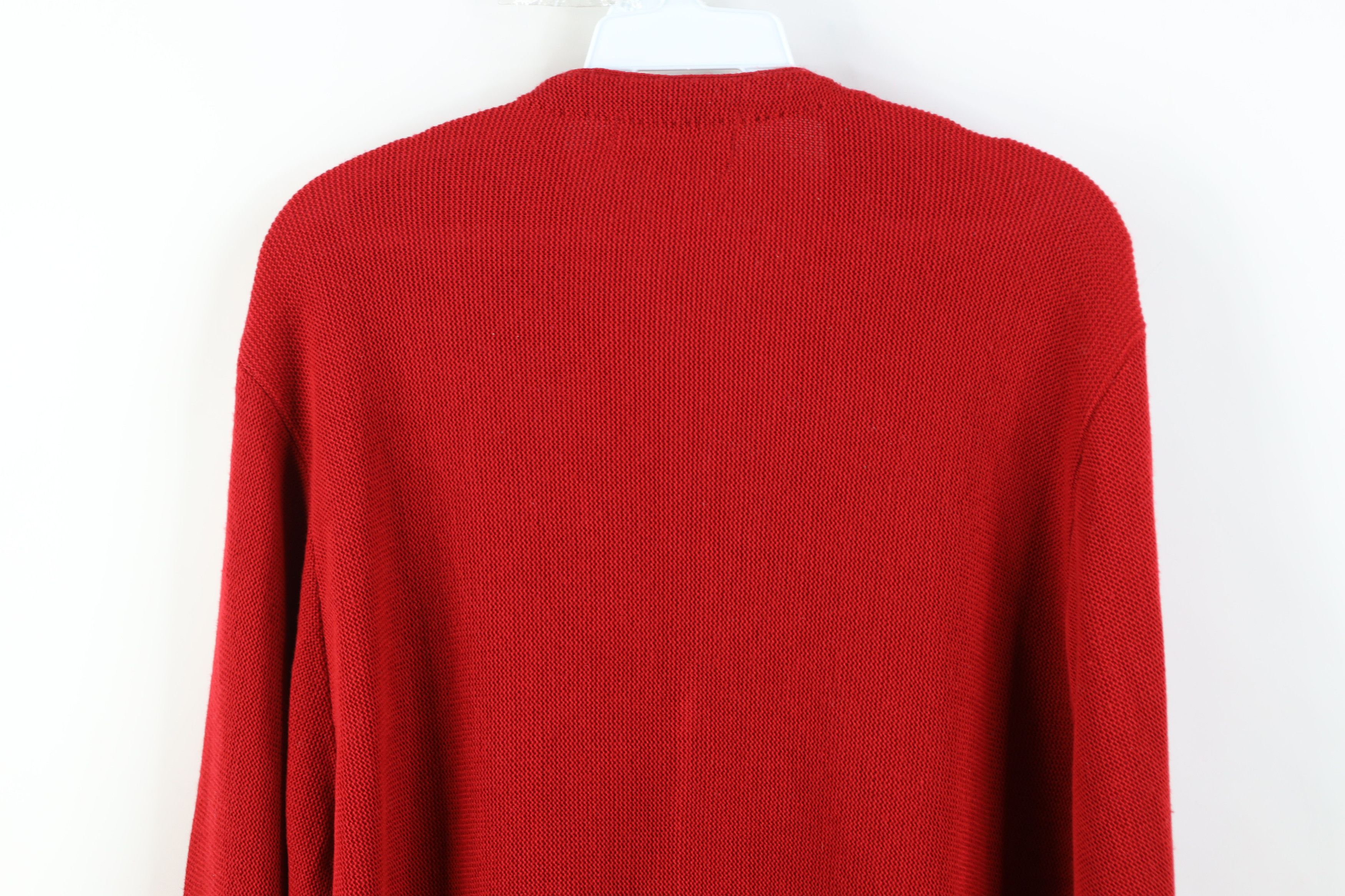 Vintage Vintage 70s Streetwear Kurt Cobain Cardigan Sweater Red USA Size US XL / EU 56 / 4 - 10 Thumbnail