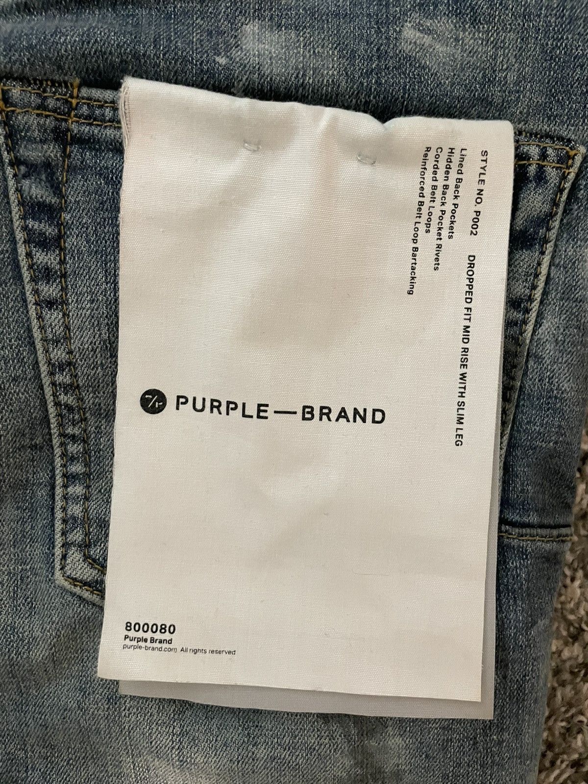 Purple Brand Purple Jeans No P002 Size US 31 - 3 Thumbnail