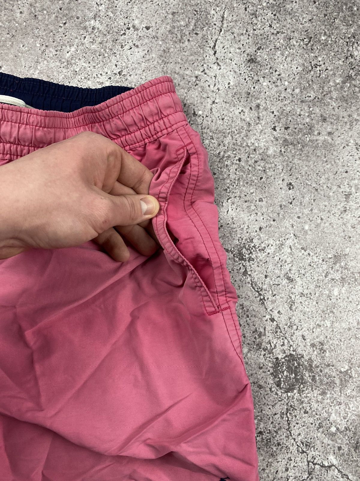 Polo Ralph Lauren × Vintage Vintage Polo Ralph Lauren Pink Faded Nylon Swim Shorts L Size US 34 / EU 50 - 7 Thumbnail