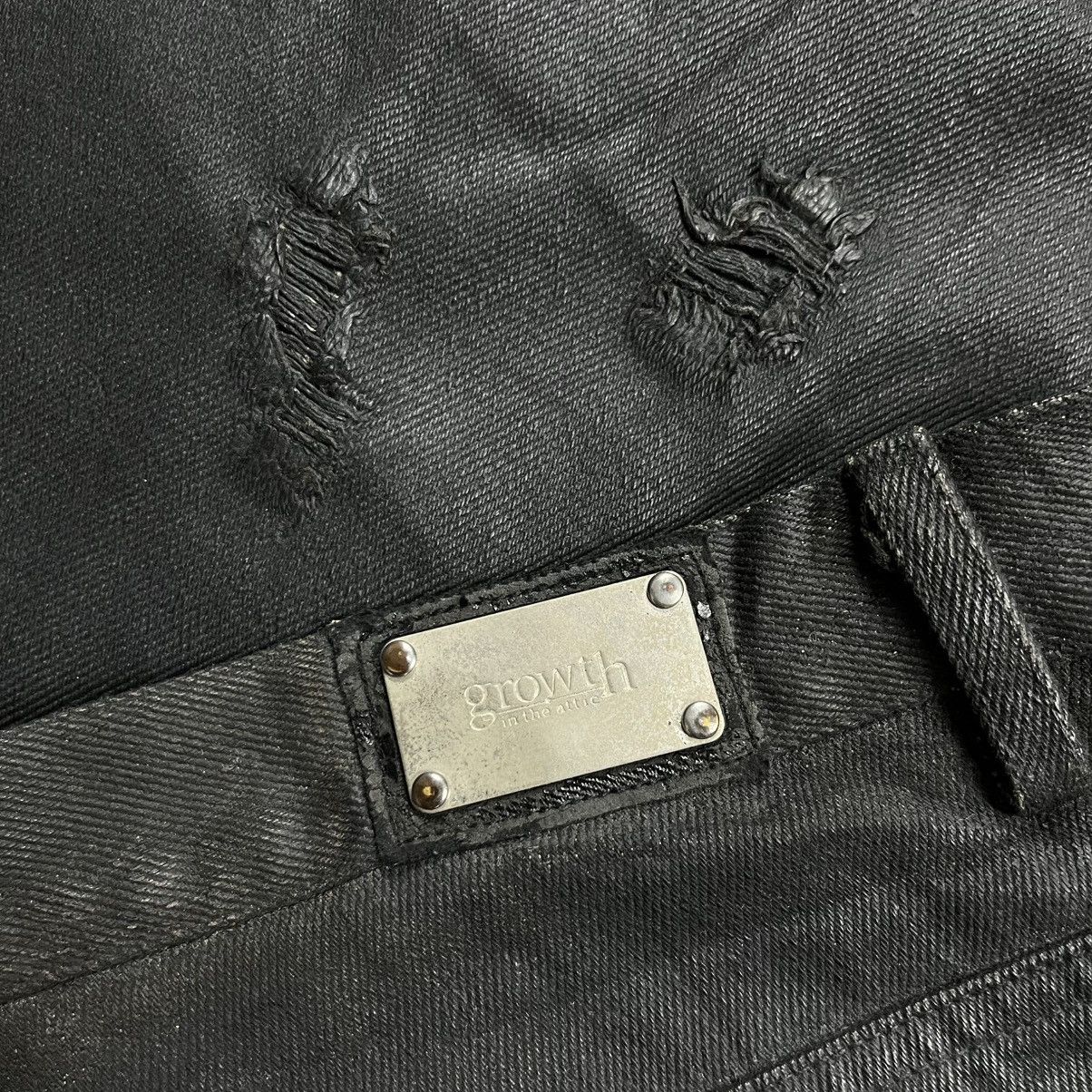 In The Attic In the attic distressed waxed denim pants Size US 32 / EU 48 - 8 Thumbnail