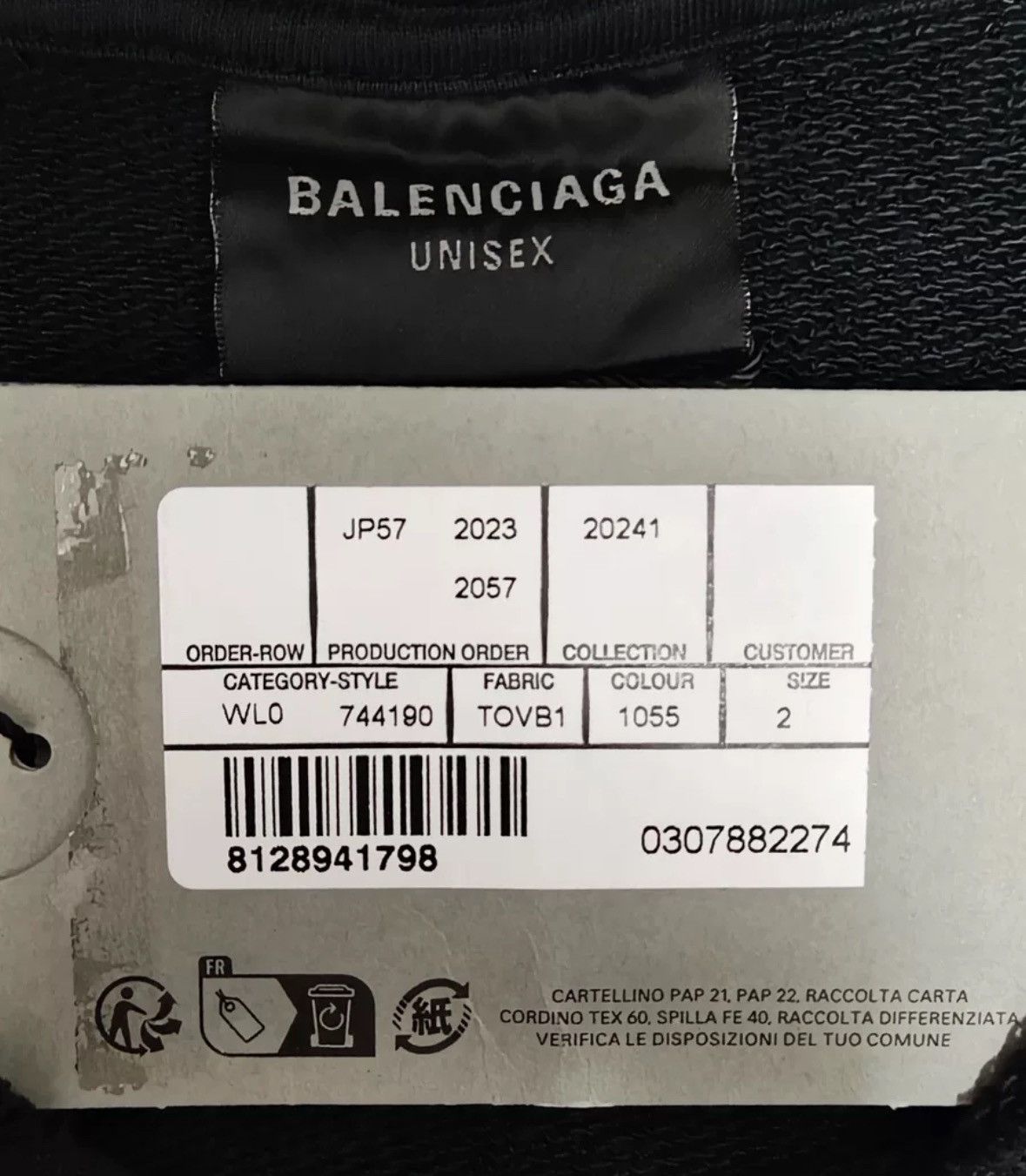 Balenciaga Balenciaga 23SS adhesive tape TAPE paper hoodie Size US M / EU 48-50 / 2 - 5 Thumbnail
