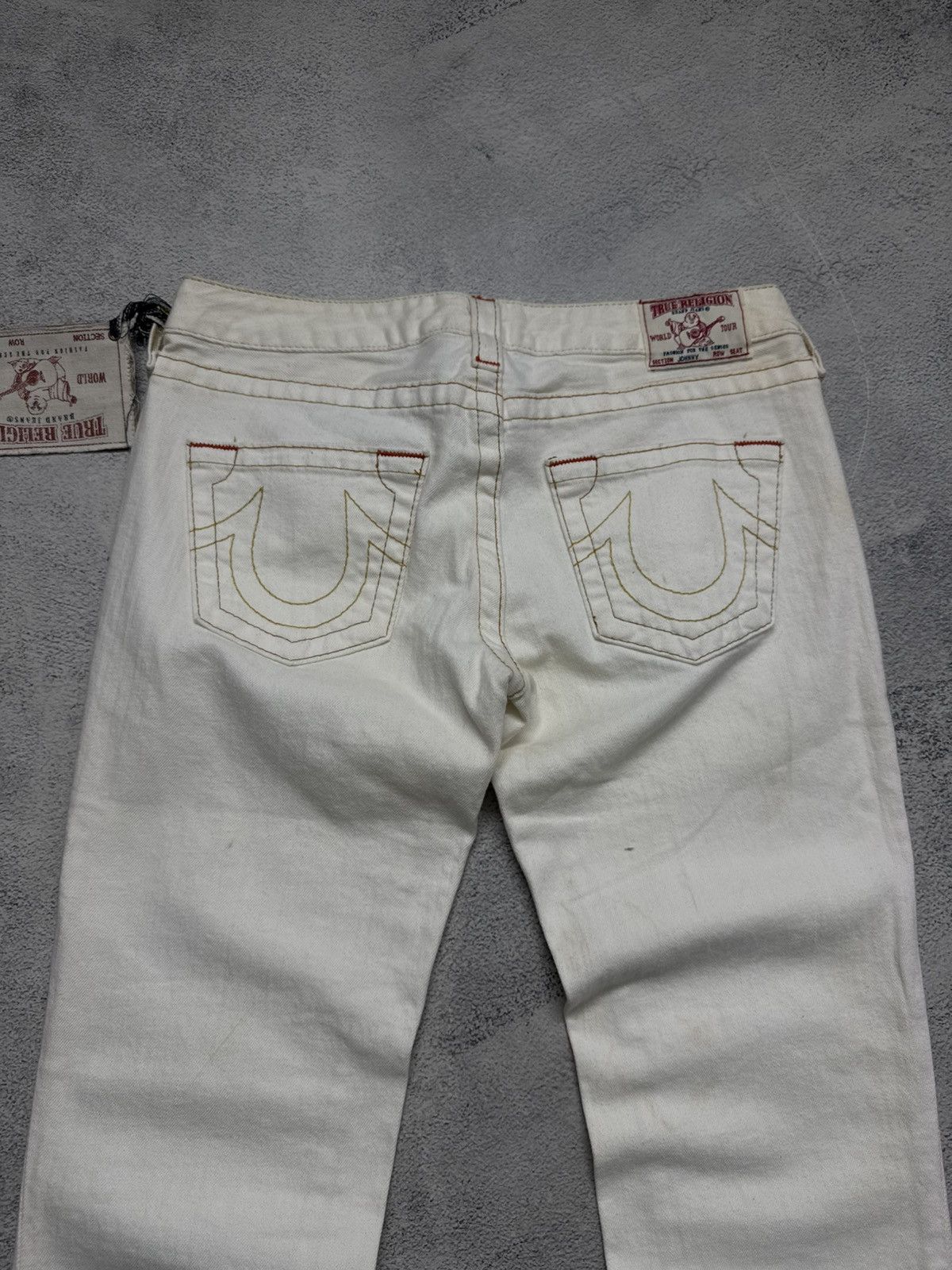 True Religion Vintage True Religion USA White Jeans 90’s Size 29" - 3 Thumbnail