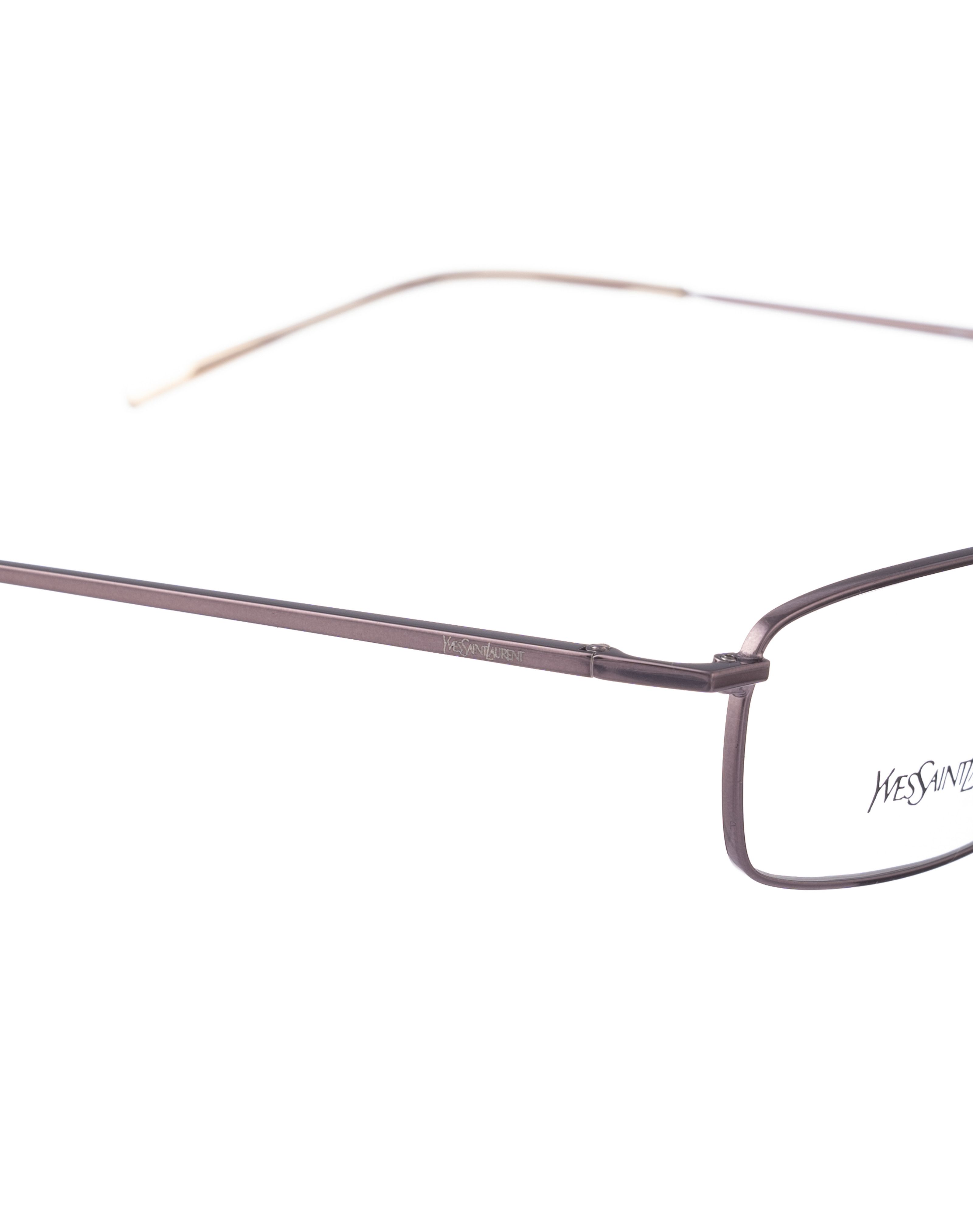 Yves Saint Laurent Yves Saint Laurent 90s Wire Metallic Brown Glasses Size ONE SIZE - 3 Thumbnail