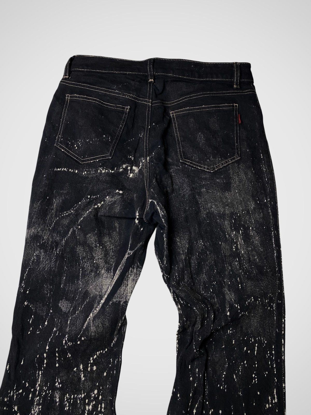 If Six Was Nine 2000's Reald Snakeskin Pattern Flare Jeans Size US 27 - 6 Thumbnail