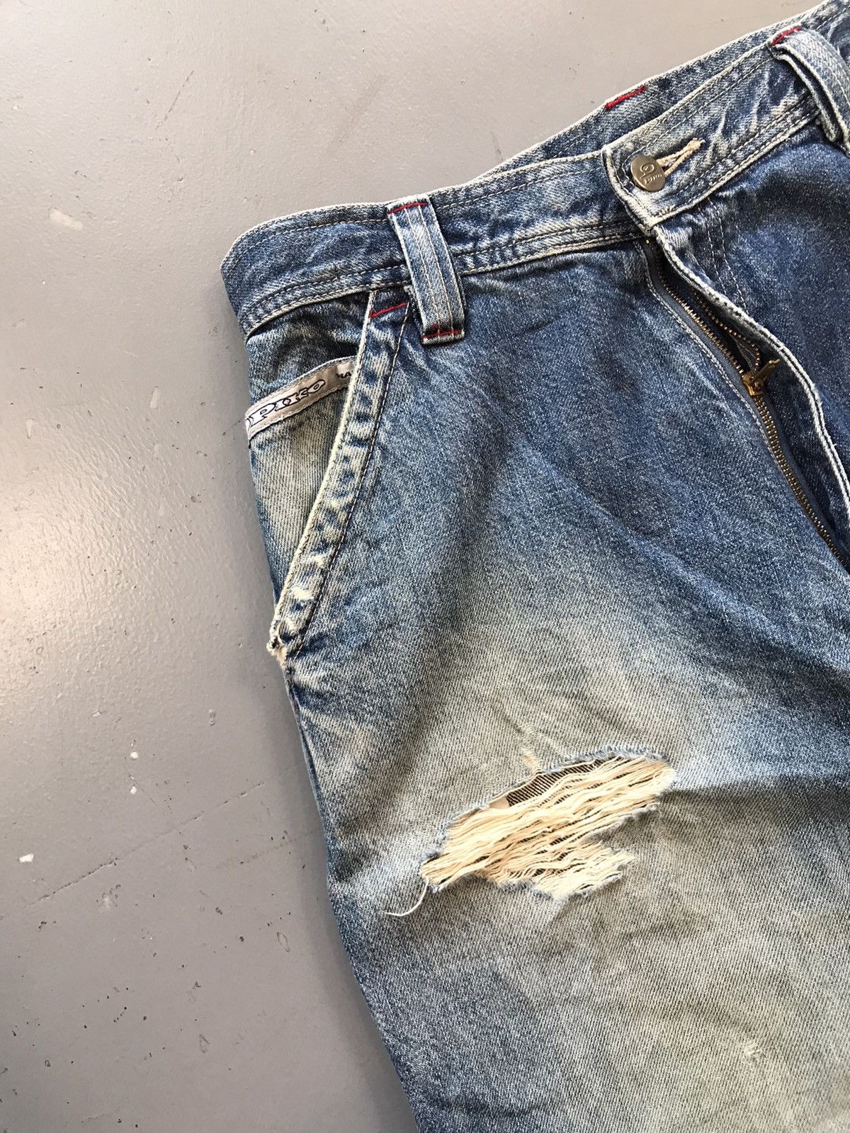 Vintage Vintage piko distressed big pocket denim Size US 30 / EU 46 - 7 Thumbnail
