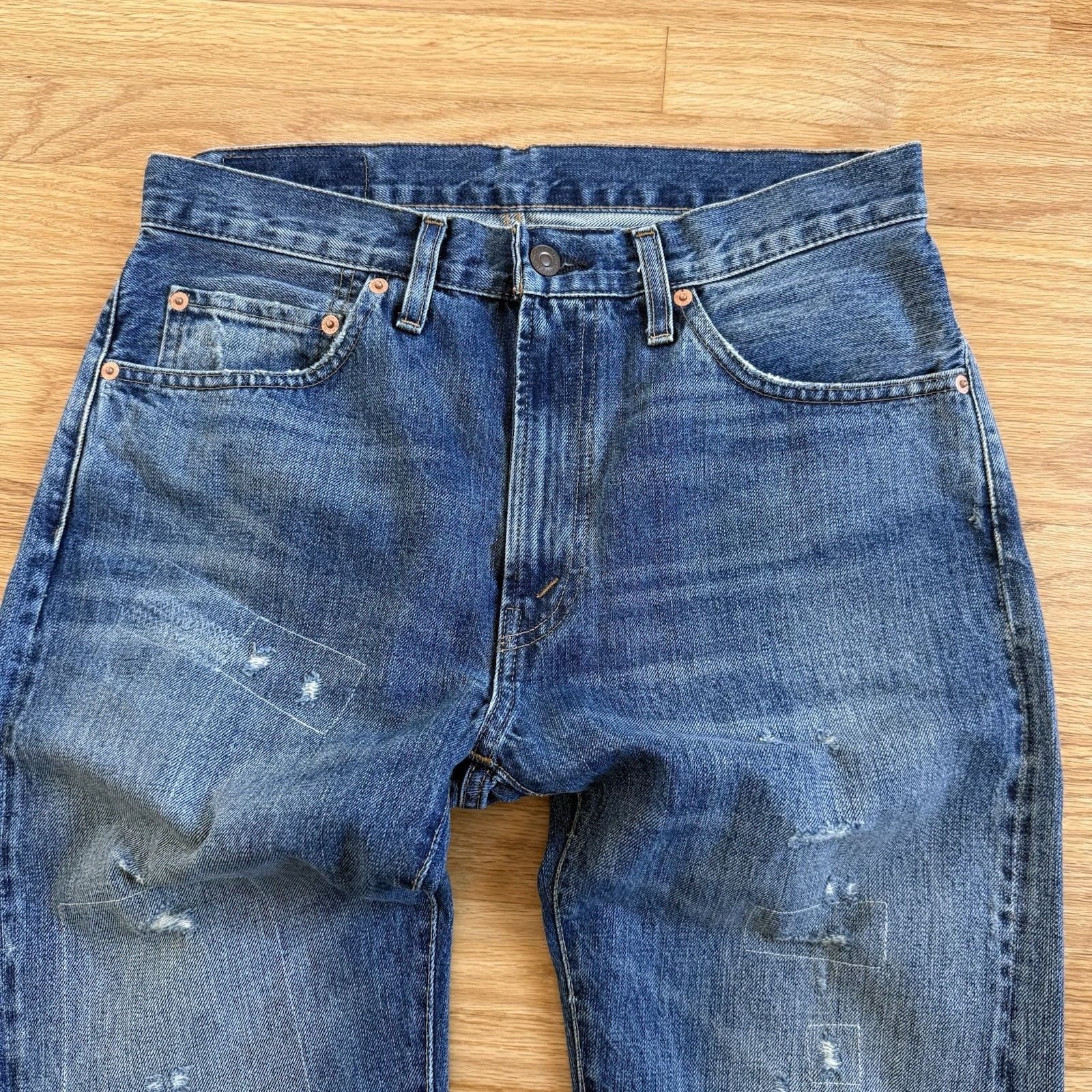 Levi's Vintage Clothing Levi's Vintage Clothing LVC 505 1967 Repaired Selvedge Denim Size US 32 / EU 48 - 10 Thumbnail