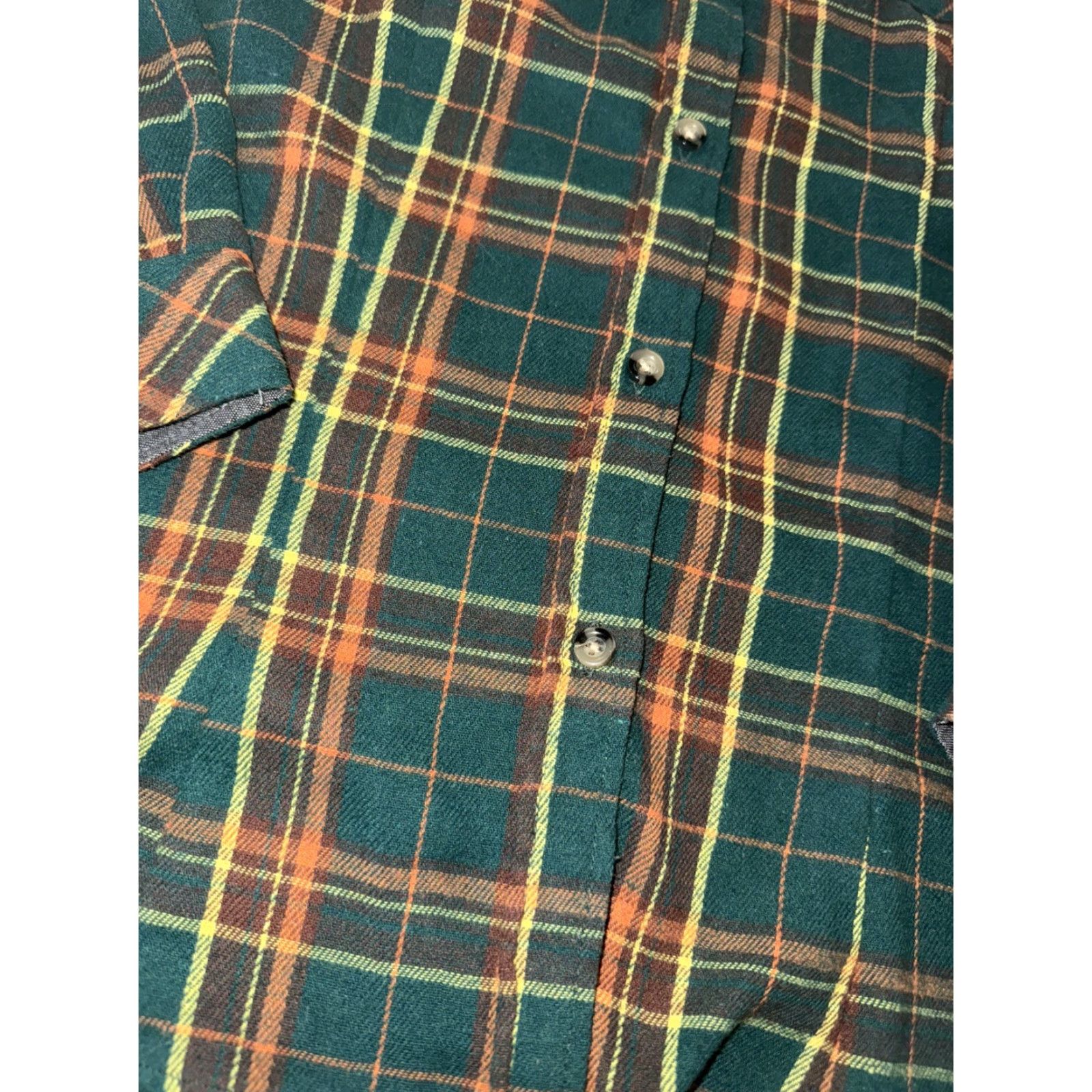 Vintage M & M Plaid Shirt Flannel Green Medium Adult Regular Long Sleeve Button-Up Mens Size US M / EU 48-50 / 2 - 2 Thumbnail