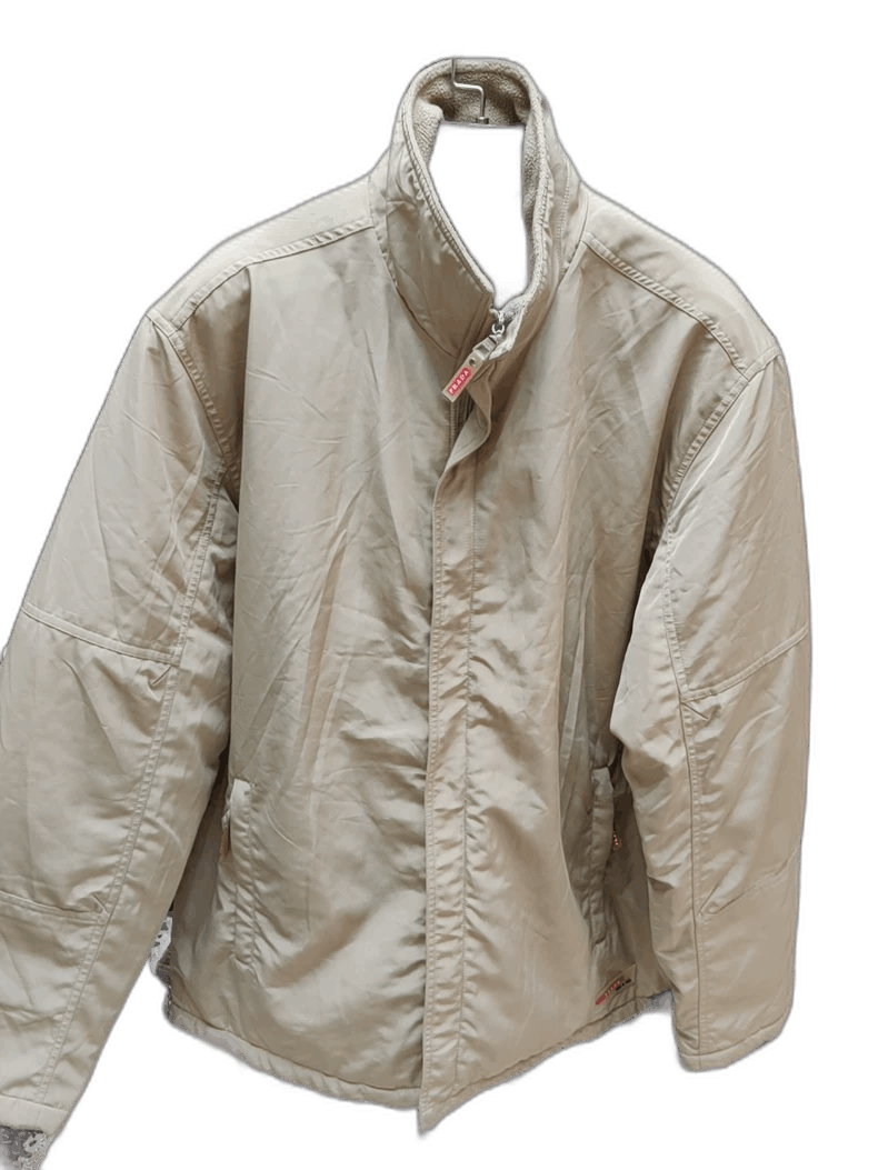 Prada Prada Beige Cotton Jacket Size US XL / EU 56 / 4 - 1 Thumbnail