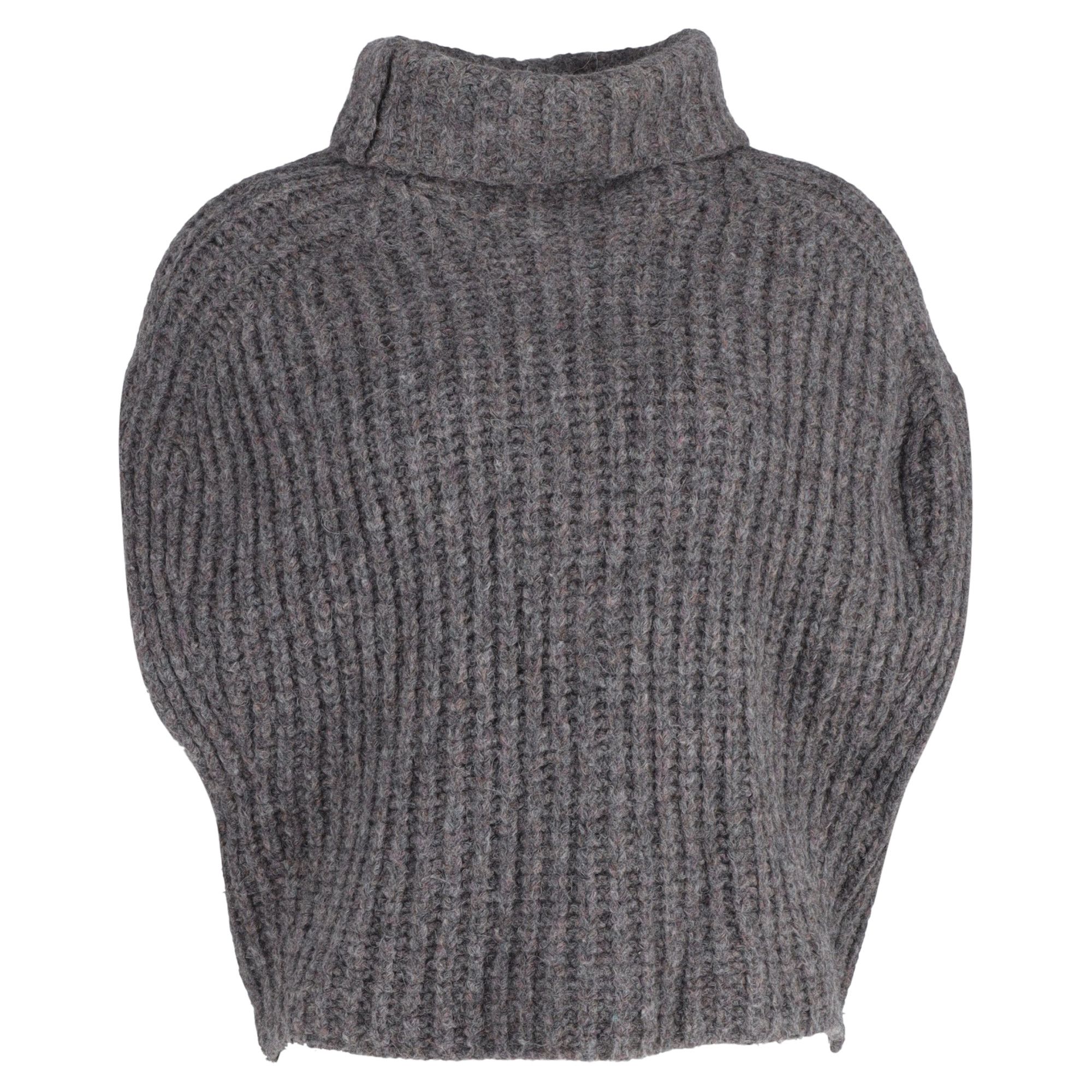Isabel Marant Isabel Marant Ivy Turtleneck Sleeveless Sweater in Grey Wool Size XS / US 0-2 / IT 36-38 - 1 Thumbnail