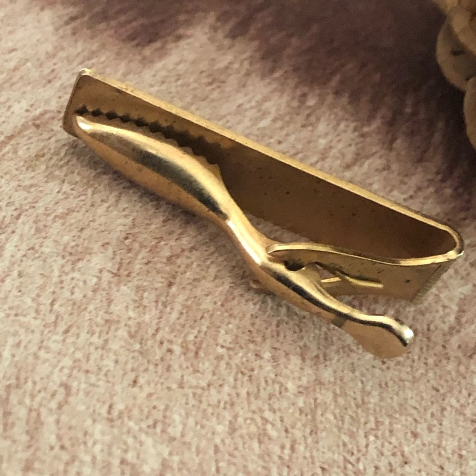 Vintage Vintage men’s gold floral design tie bar tie clip Size ONE SIZE - 2 Thumbnail