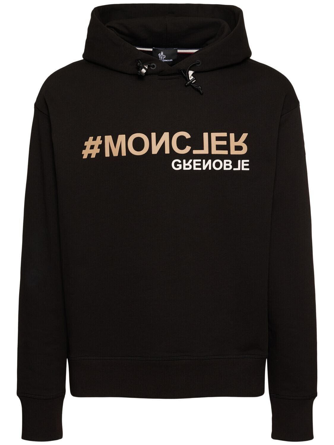 MONCLER GRENOBLE $760 Men's Black Cotton Hoodie New XS