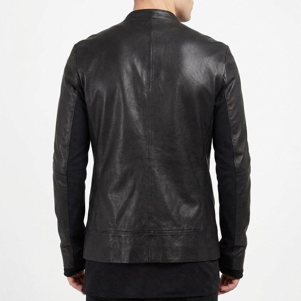 Nicolas & Mark Vulpinari Layered Leather Zip Jacket Size US M / EU 48-50 / 2 - 2 Thumbnail
