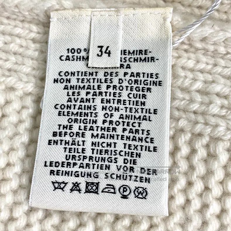 Hermes Hermes Beige Single-Breasted Mid-Length Cashmere Cardigan Size XXS / US 00 / IT 34 - 7 Thumbnail