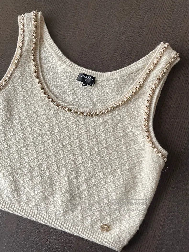 Chanel Chanel 23b chain knitted vest Size S / US 4 / IT 40 - 4 Thumbnail