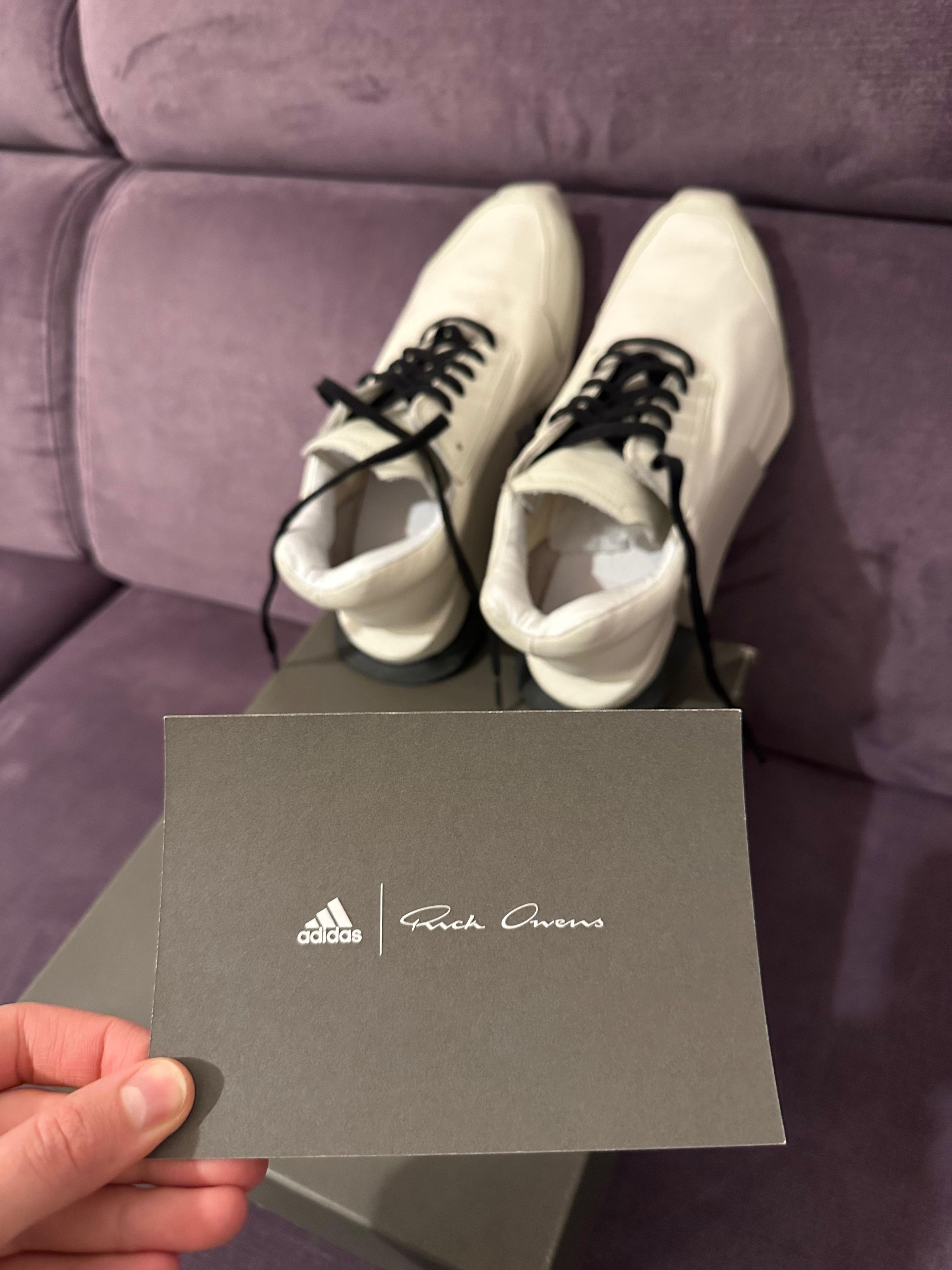 Adidas × Rick Owens Low runner milk colour sz 40 Size US 7 / EU 40 - 4 Thumbnail