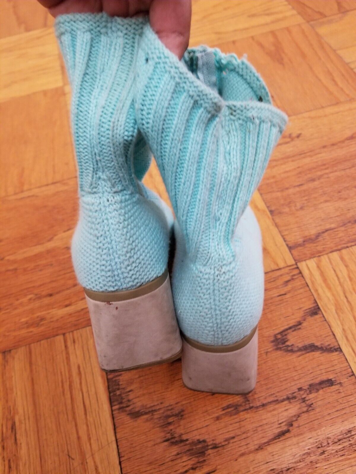 Eckhaus Latta Eckhaus Latta x Camper Ankle Booties Karolina Knit Heel Size US 11 / IT 41 - 6 Thumbnail