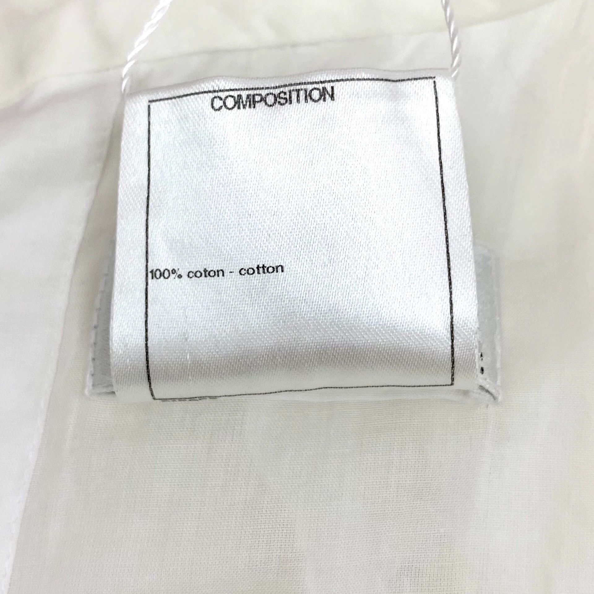 Chanel KW0770 Chanel White Lace-up Fitted Short-Sleeve Shirt Size XXS / US 00 / IT 34 - 7 Thumbnail