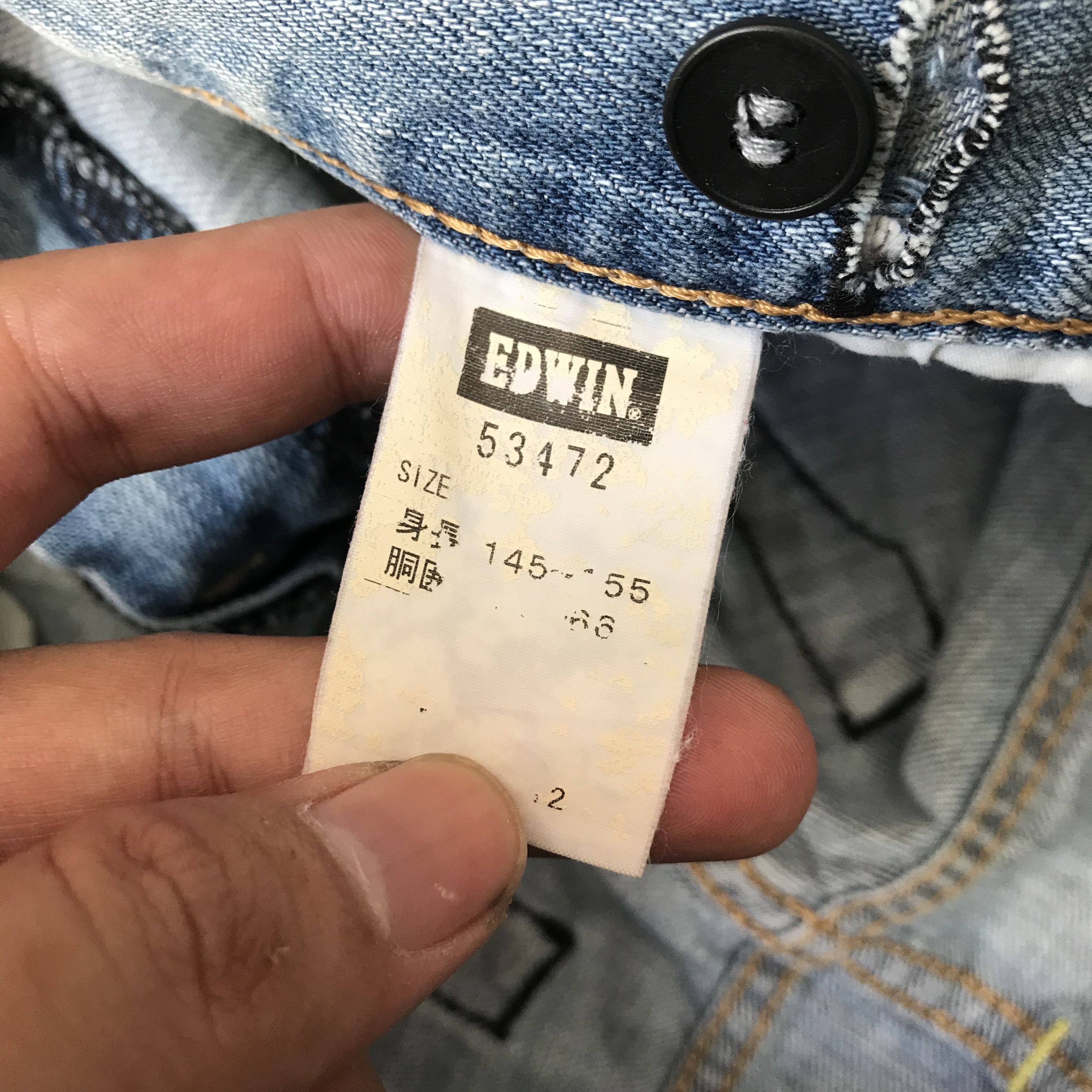 Edwin Vintage Edwin Shortpants Blue Jeans Button Permex Size US 29 - 7 Thumbnail