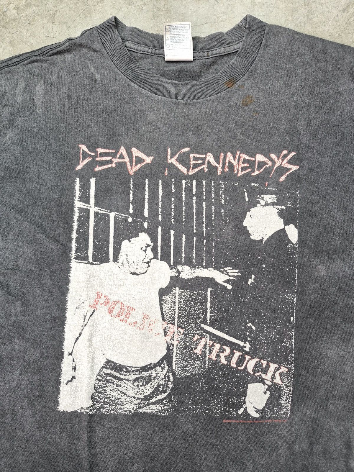 Dead Kennedys Vintage 2000s Dead Kennedys Police Truck Faded Tee Size US M / EU 48-50 / 2 - 2 Thumbnail
