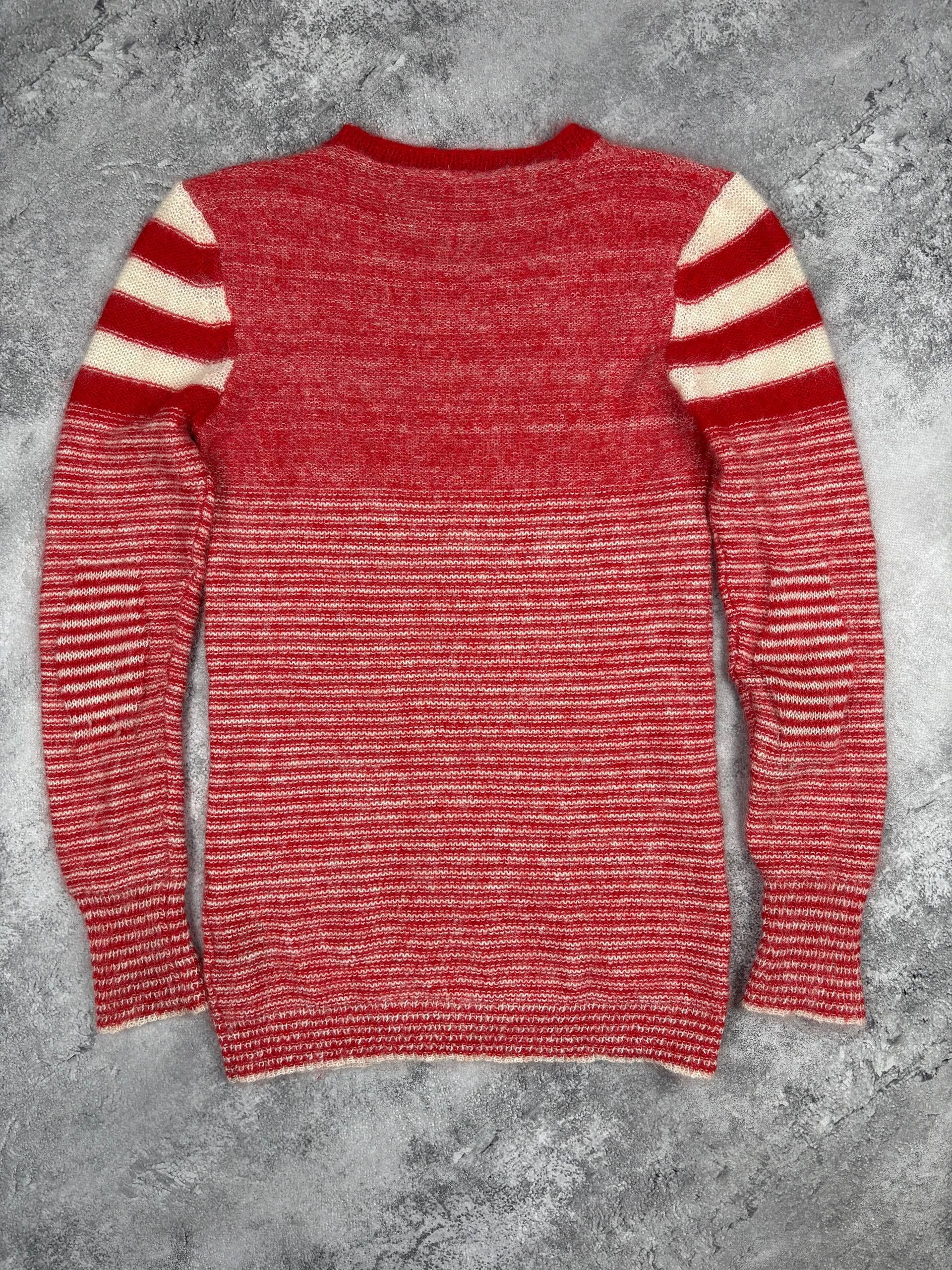 Isabel Marant Etoile Isabel Marant Etoile Striped Sweater in Red Mohair Dark red Size M / US 6-8 / IT 42-44 - 4 Thumbnail