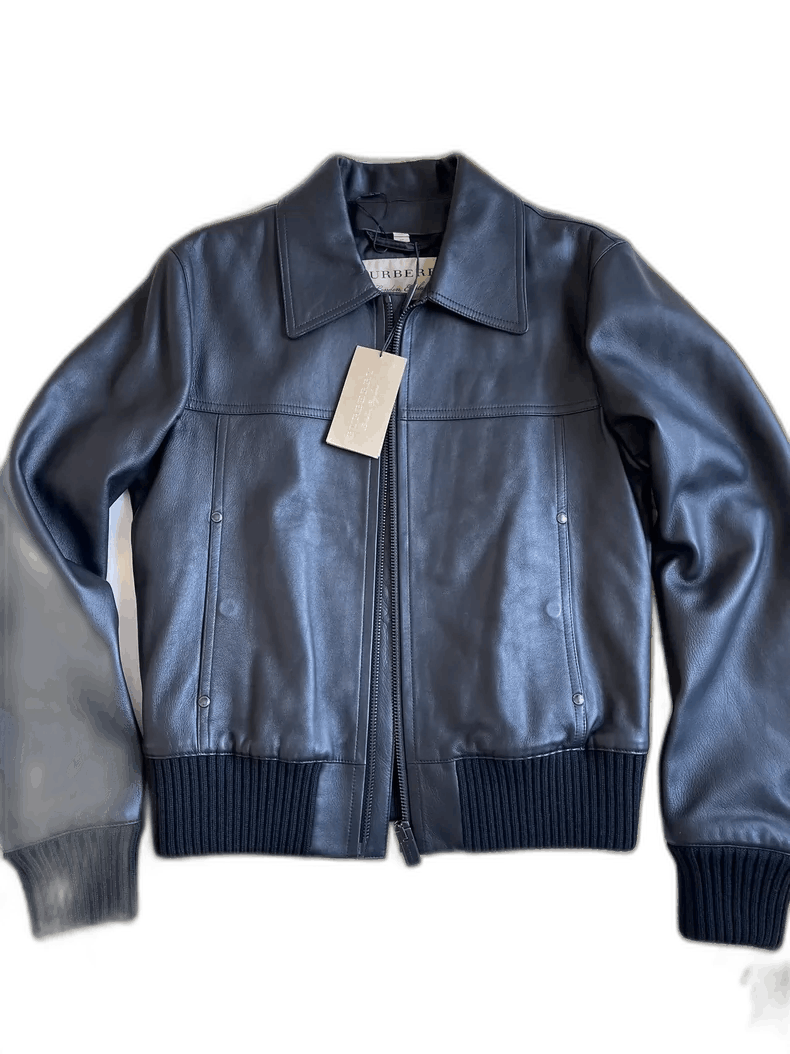 Burberry Burberry Burberry Leather Jacket with Removable Collar-250 Size US L / EU 52-54 / 3 - 1 Thumbnail