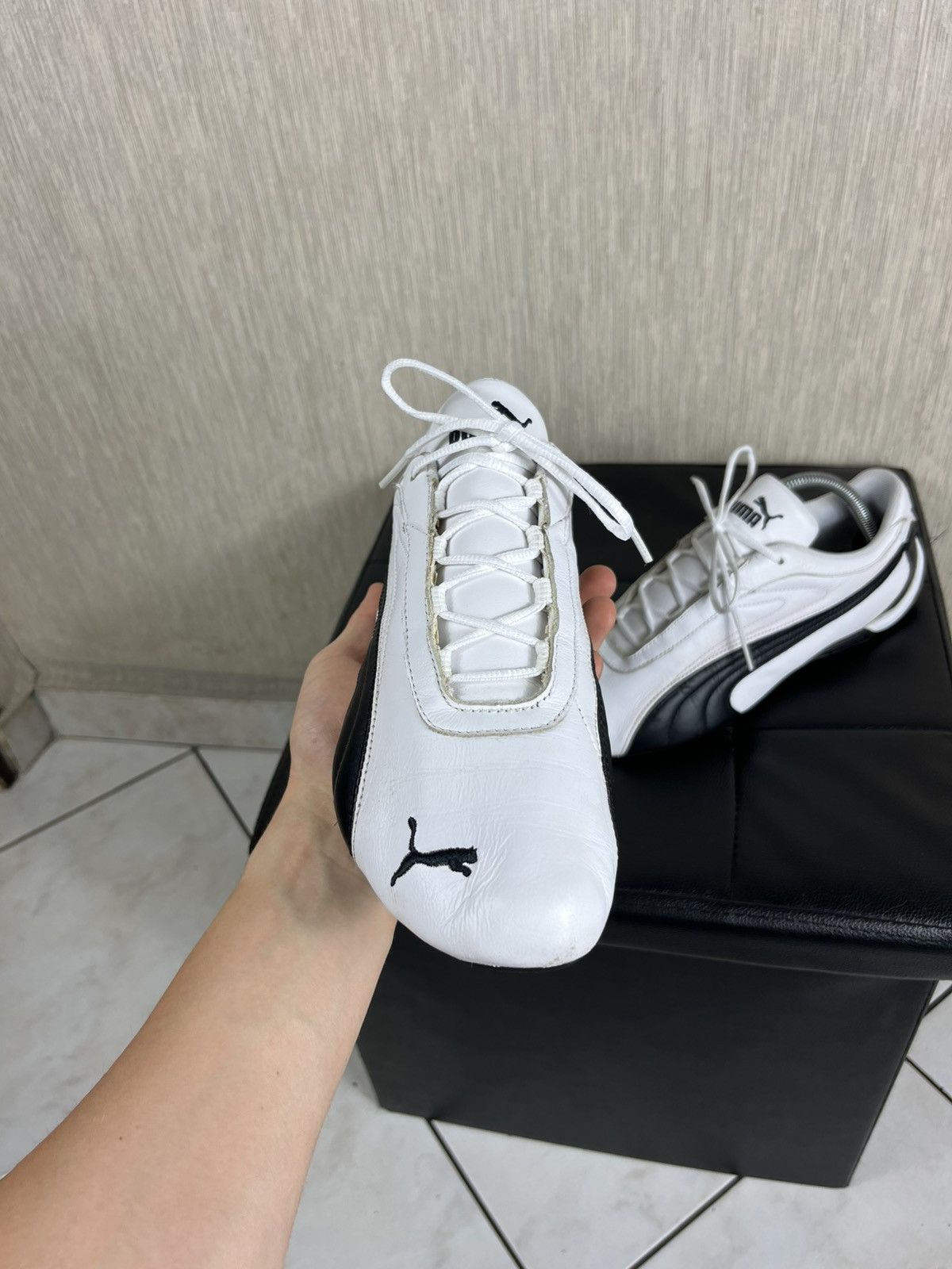 Puma × Vintage Vintage Puma leather y2k speed cat shoes low sneakers racing Size US 9.5 / EU 42-43 - 3 Thumbnail