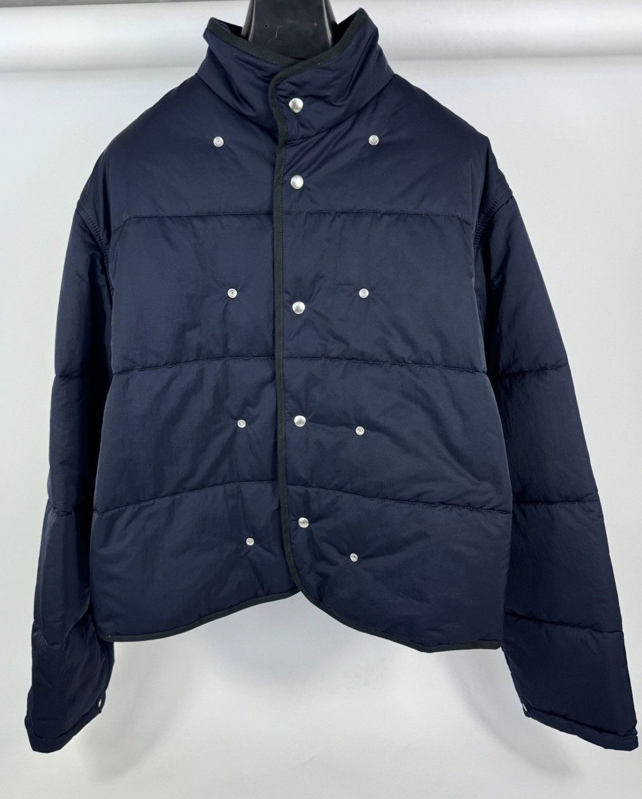 Bottega Veneta 2 IN 1 ZIP UP DOUBLE LAYER CROPPED JACKET Size US L / EU 52-54 / 3 - 2 Thumbnail