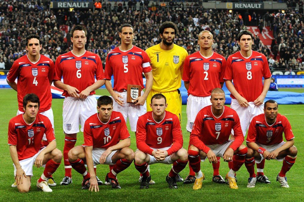 Umbro 2008/10 ENGLAND TEAM AWAY SOCCER JERSEY FOOTBALL SHIRT XL Size US XL / EU 56 / 4 - 2 Thumbnail
