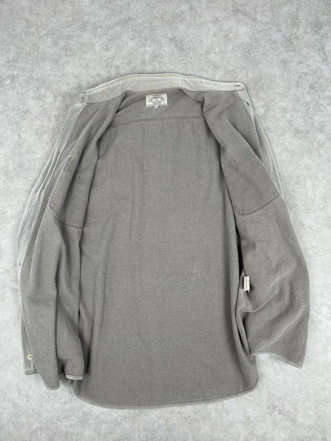 Armani 1990s Armani Khaki Grey Shirt Size US M / EU 48-50 / 2 - 8 Thumbnail