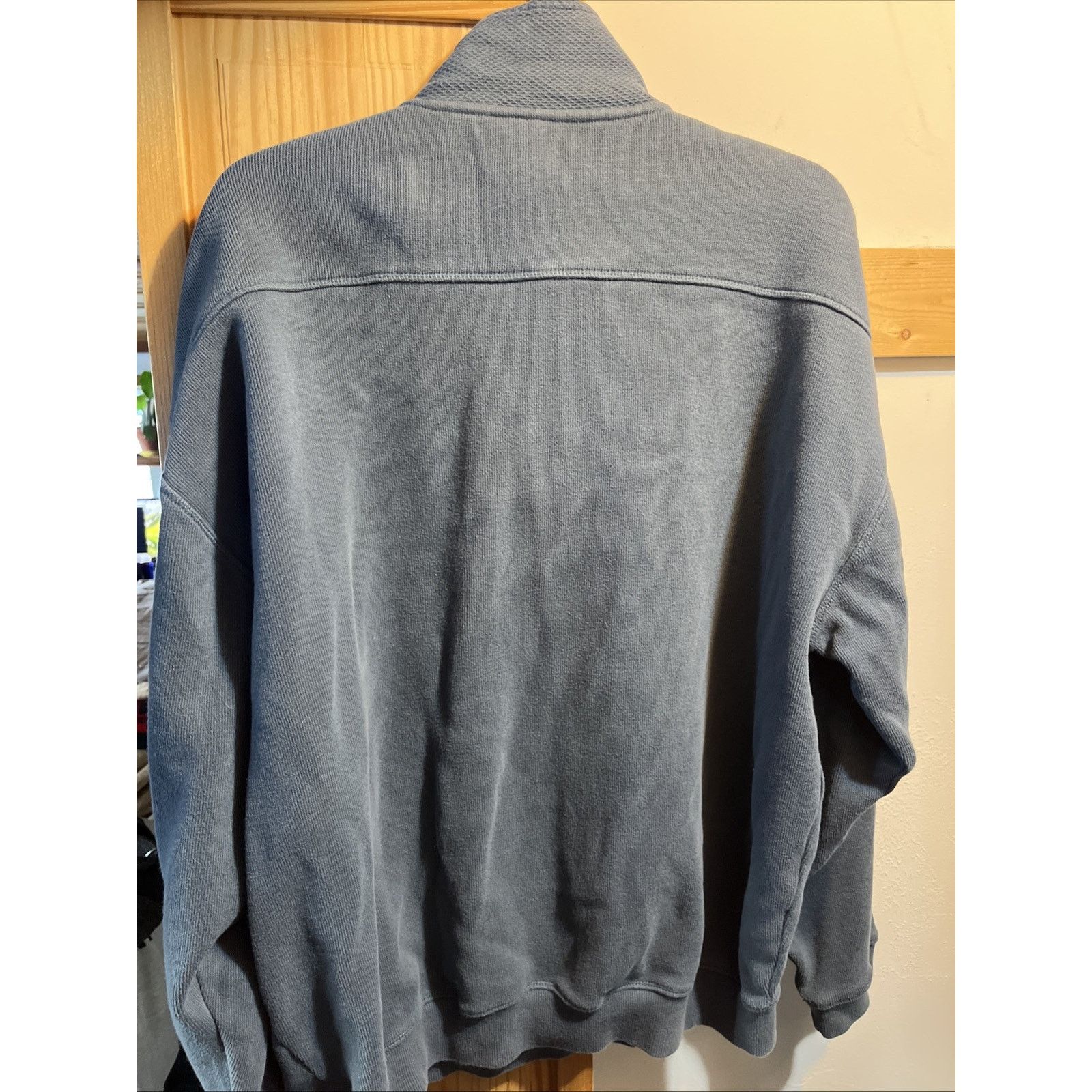 Tommy Bahama Tommy Bahama Men’s Classic 1/4 Zip Sweater XL Blue Cotton LS Size US XL / EU 56 / 4 - 9 Thumbnail