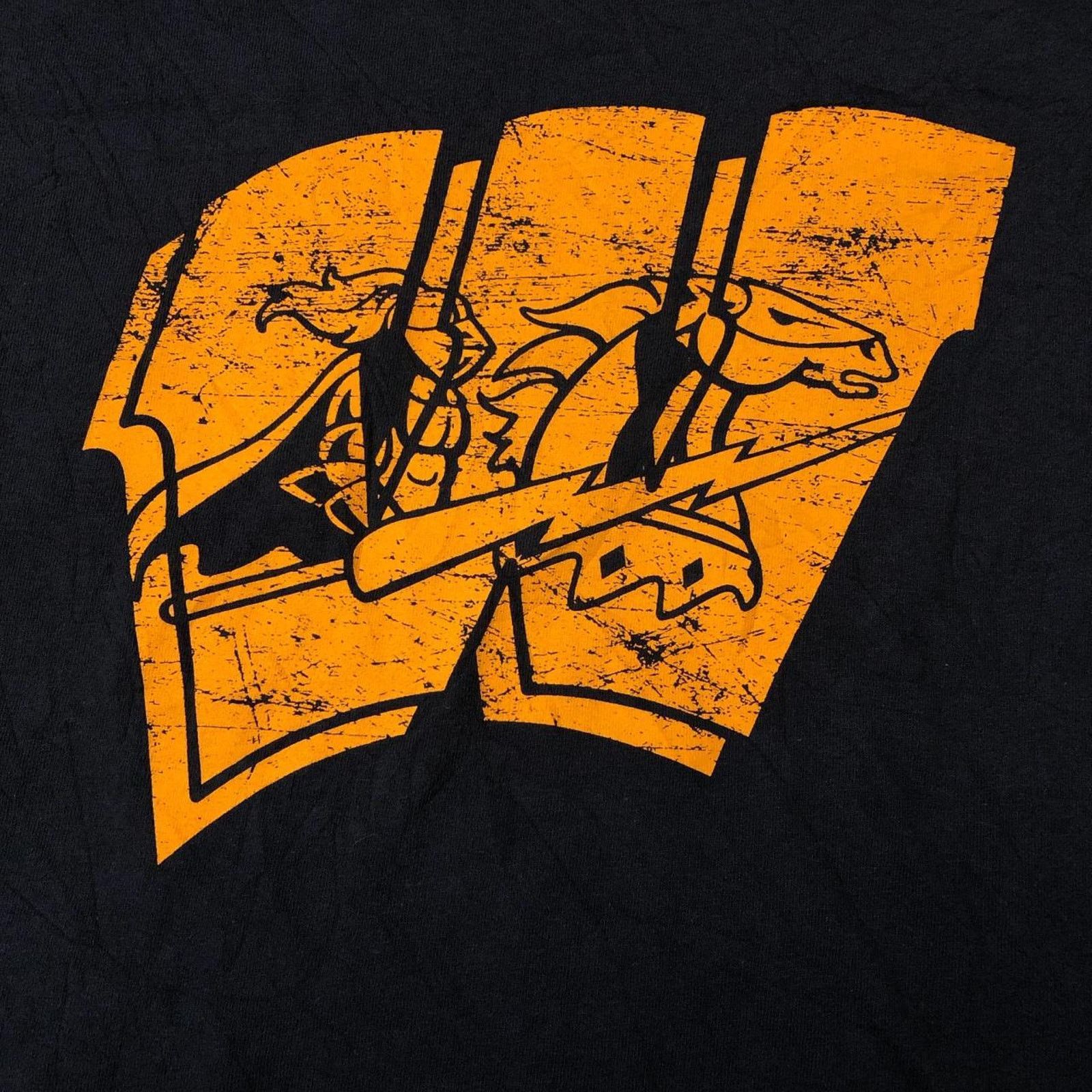 Gildan Mens Navy ‘W’ Mascot Graphic Tee Size US M / EU 48-50 / 2 - 2 Thumbnail