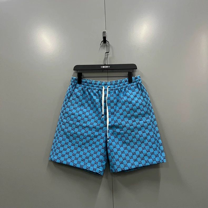 Gucci Gucci Blue Double G Print Shorts Size US 36 / EU 52 - 1 Thumbnail