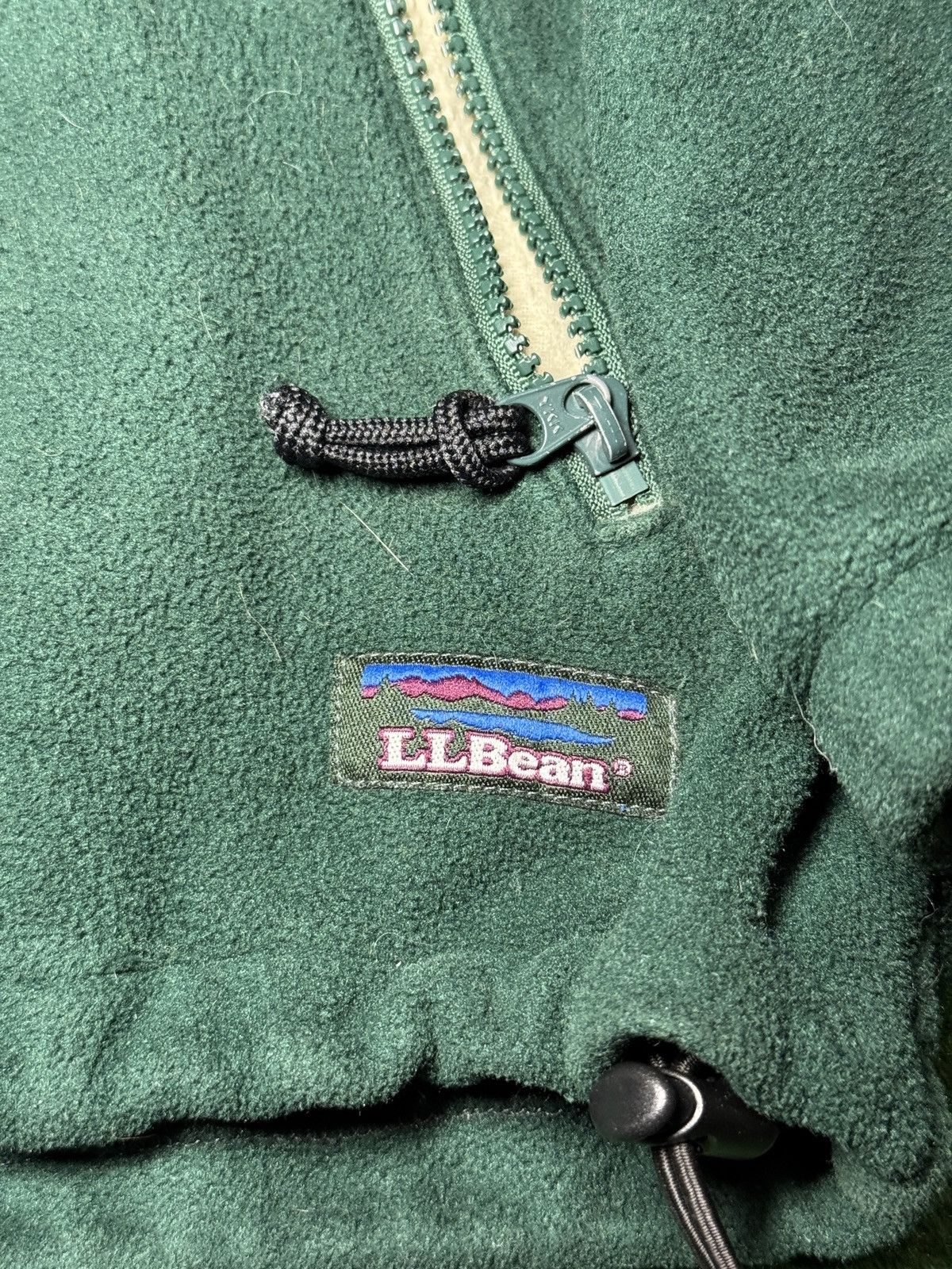 L.L. Bean Vintage 90s L.L. Bean Polartec Dark Green XL Fleece Jacket Size US XL / EU 56 / 4 - 2 Thumbnail